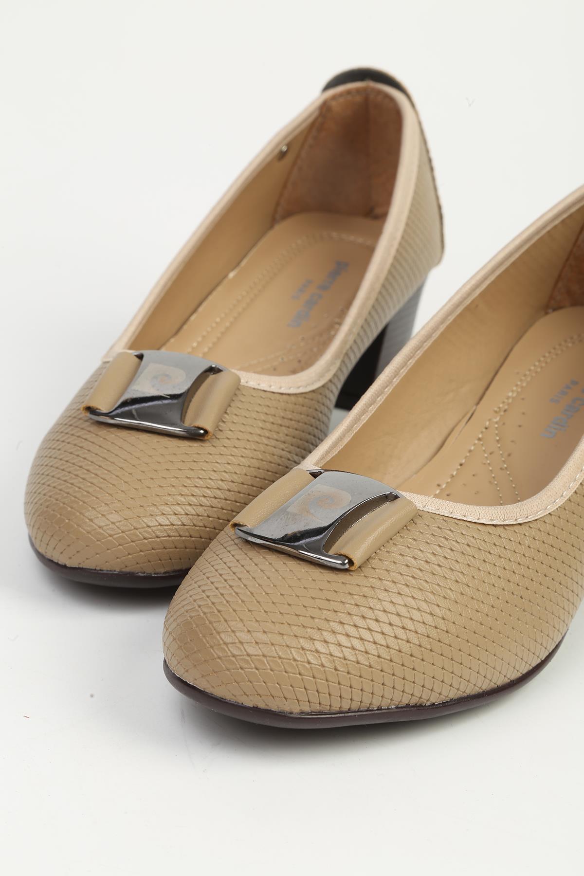Bej Topuklu Ayakkabı PC-54940 - Görsel 5