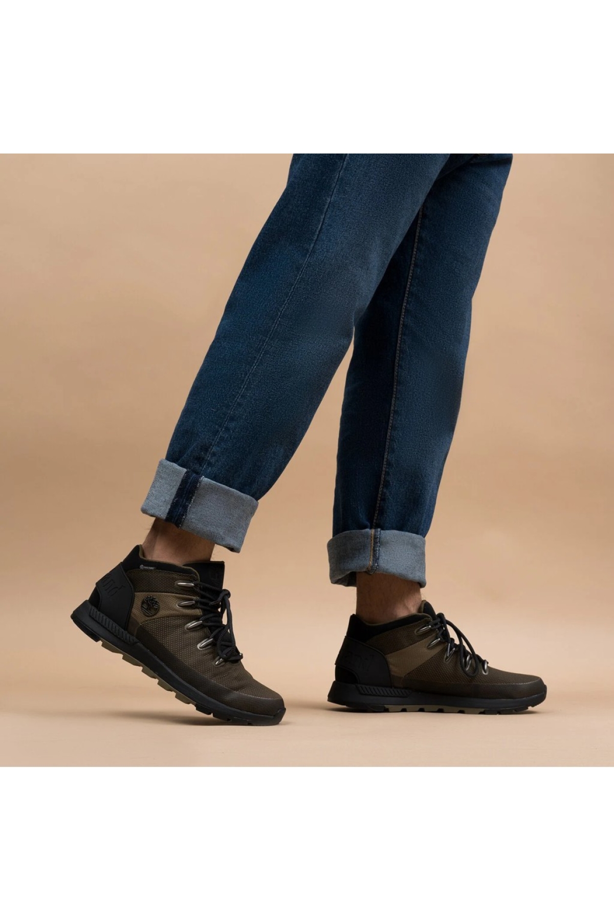 Sprint Trekker Mid Lace Up Waterproof Erkek Yeşil Bot - Görsel 2