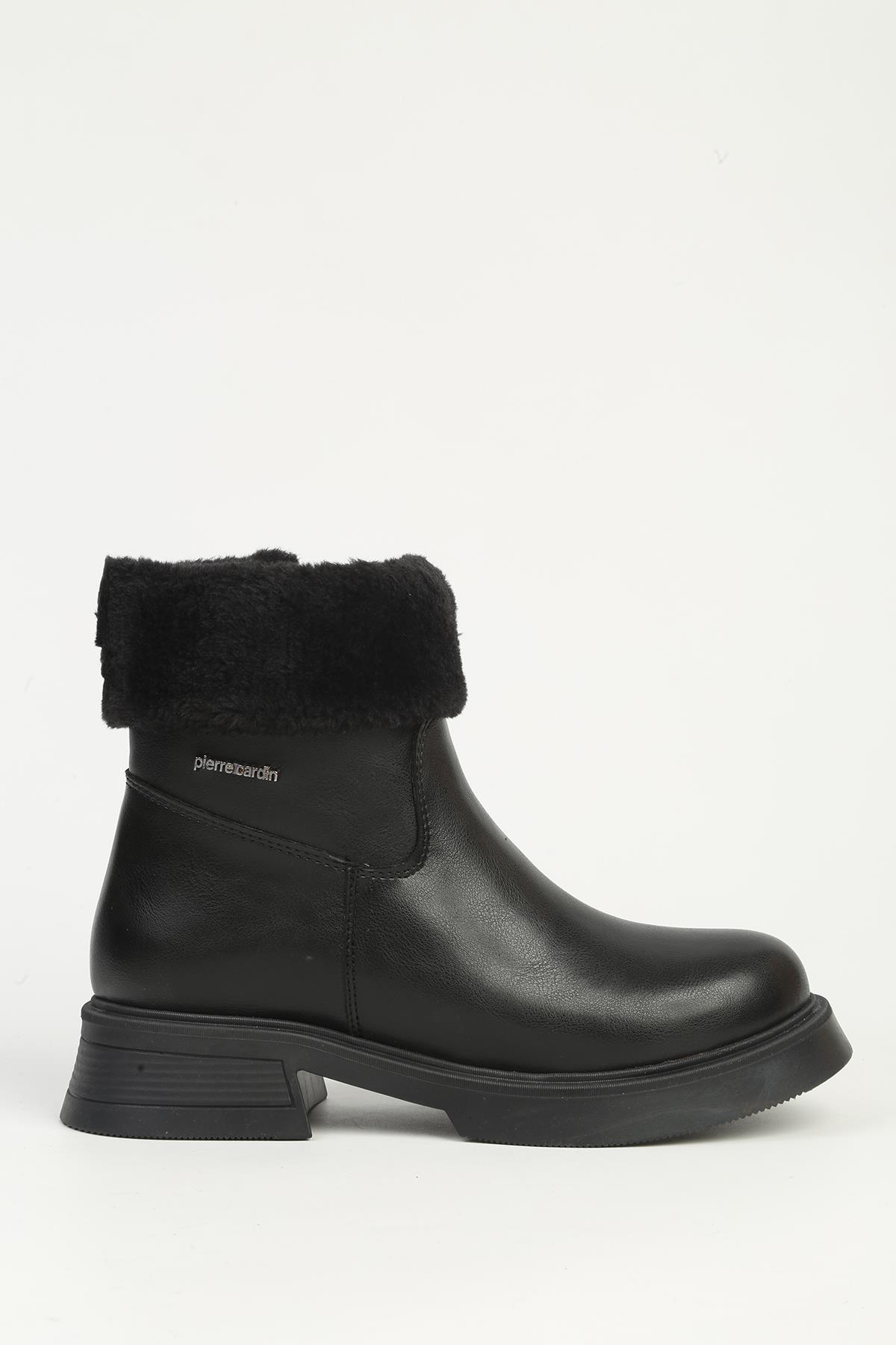 Siyah Yarım Kürklü Bot PC-55268 - Görsel 2