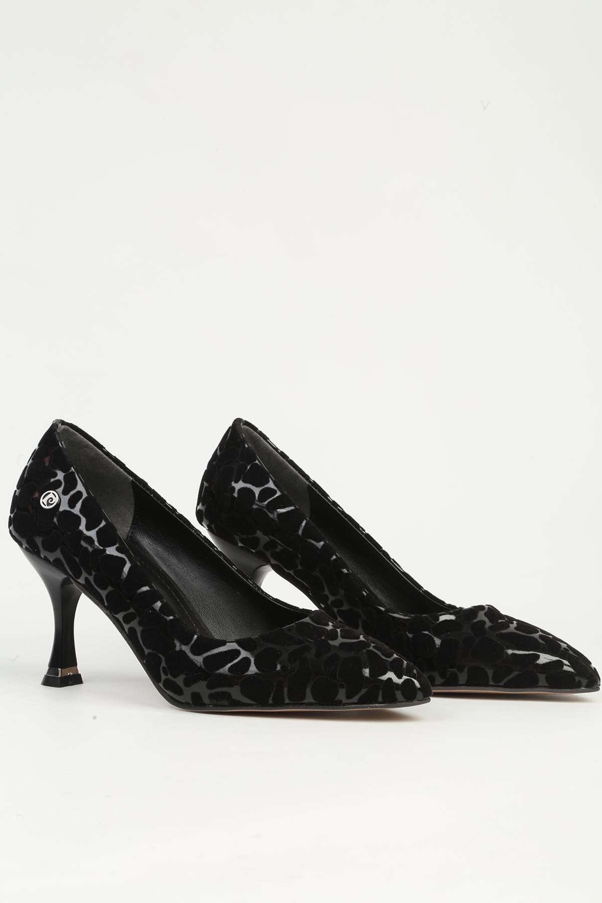 Siyah Topuklu Ayakkabı PC-55202 - Görsel 3