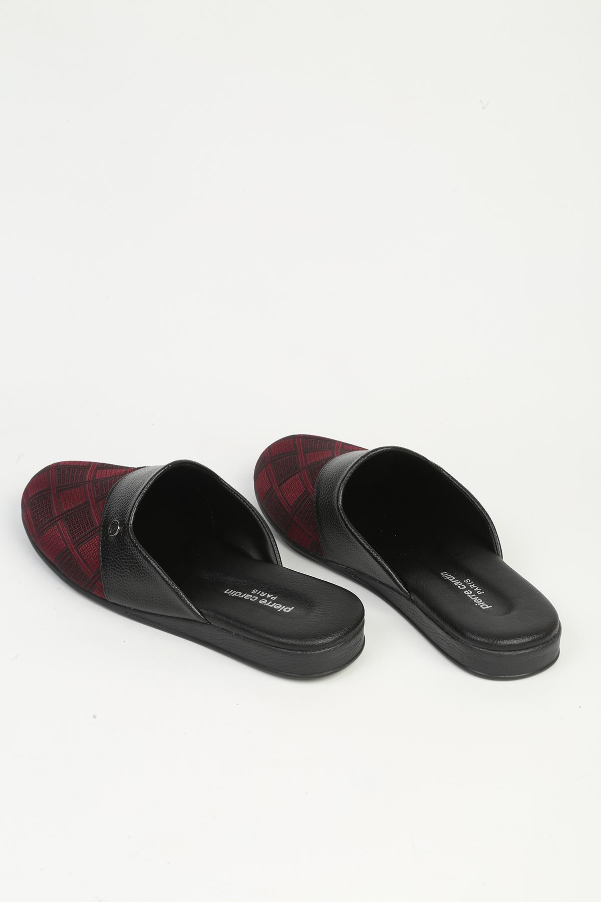 Bordo Erkek Ev Terliği PC-55366 - Görsel 4
