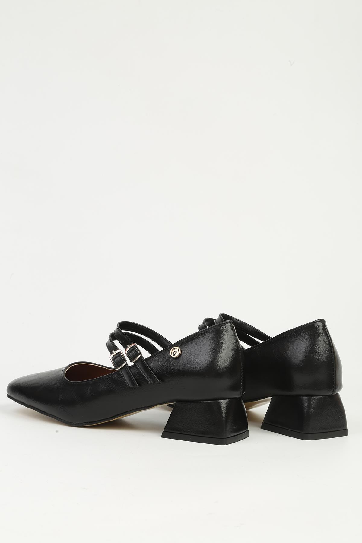 Siyah Topuklu Ayakkabı PC-54969 - Görsel 4