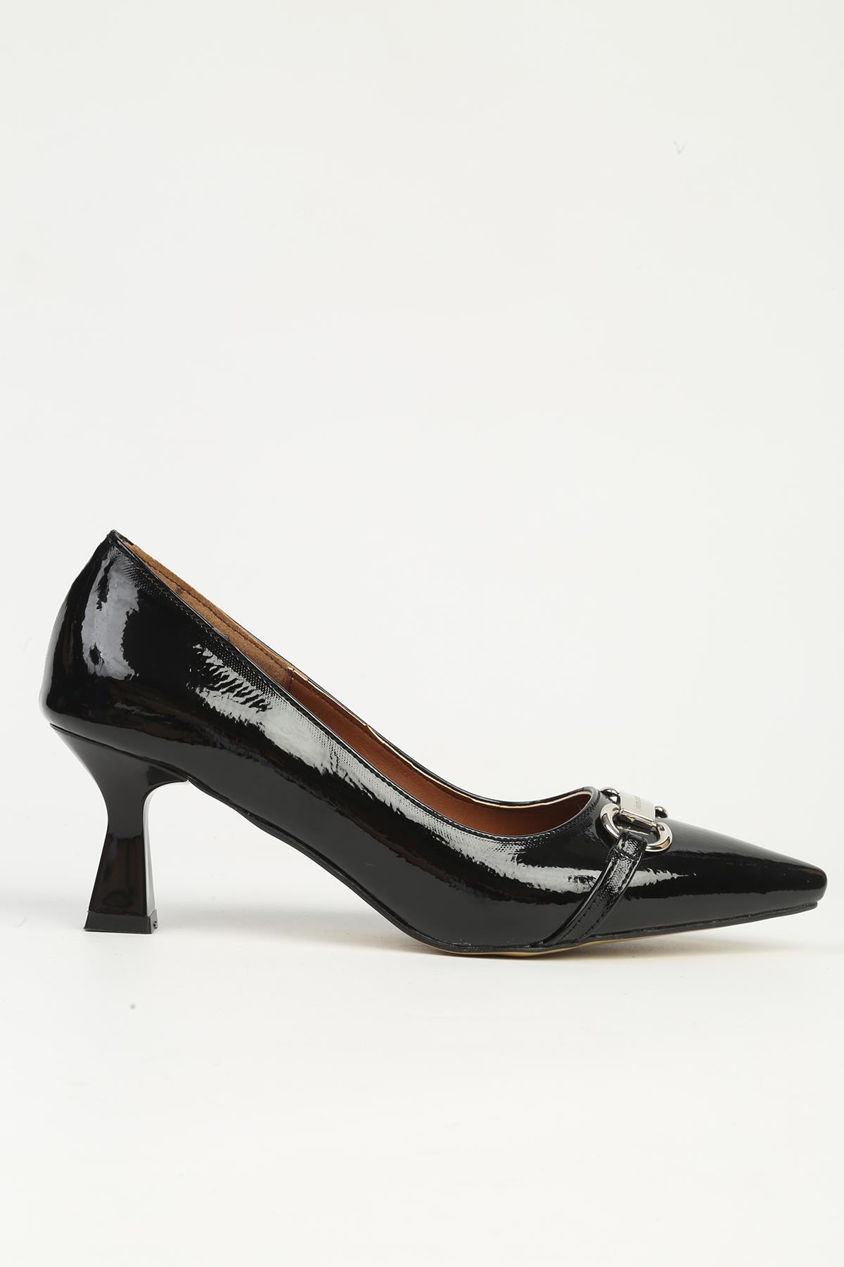 Siyah Topuklu Ayakkabı PC-54968 - Görsel 3