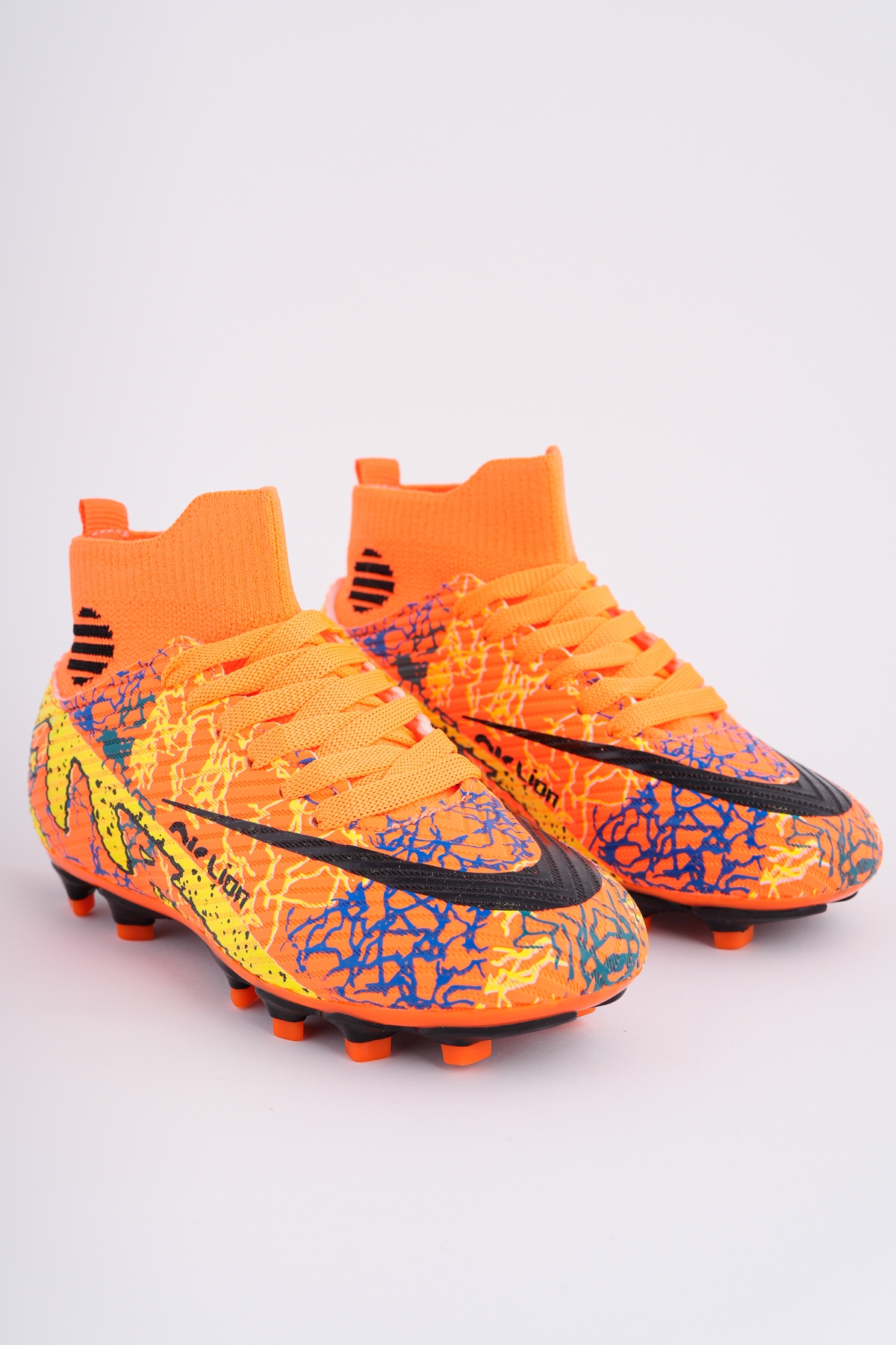 6501 KRAMPON ÇORAPLI BİLEKTEN SARMALI ÇİVİSİZ ERGONOMİK ESNEK FUTBOL KRAMPON AYAKKABI - Görsel 2