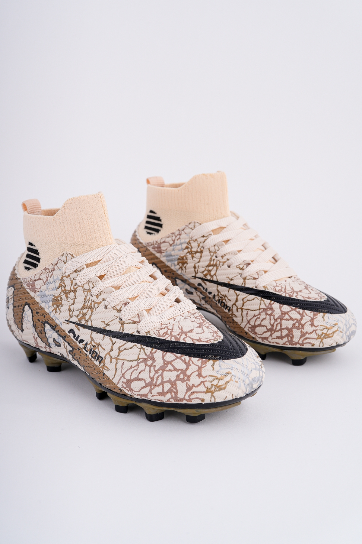 6501 KRAMPON ÇORAPLI BİLEKTEN SARMALI ÇİVİSİZ ERGONOMİK ESNEK FUTBOL KRAMPON AYAKKABI - Görsel 2