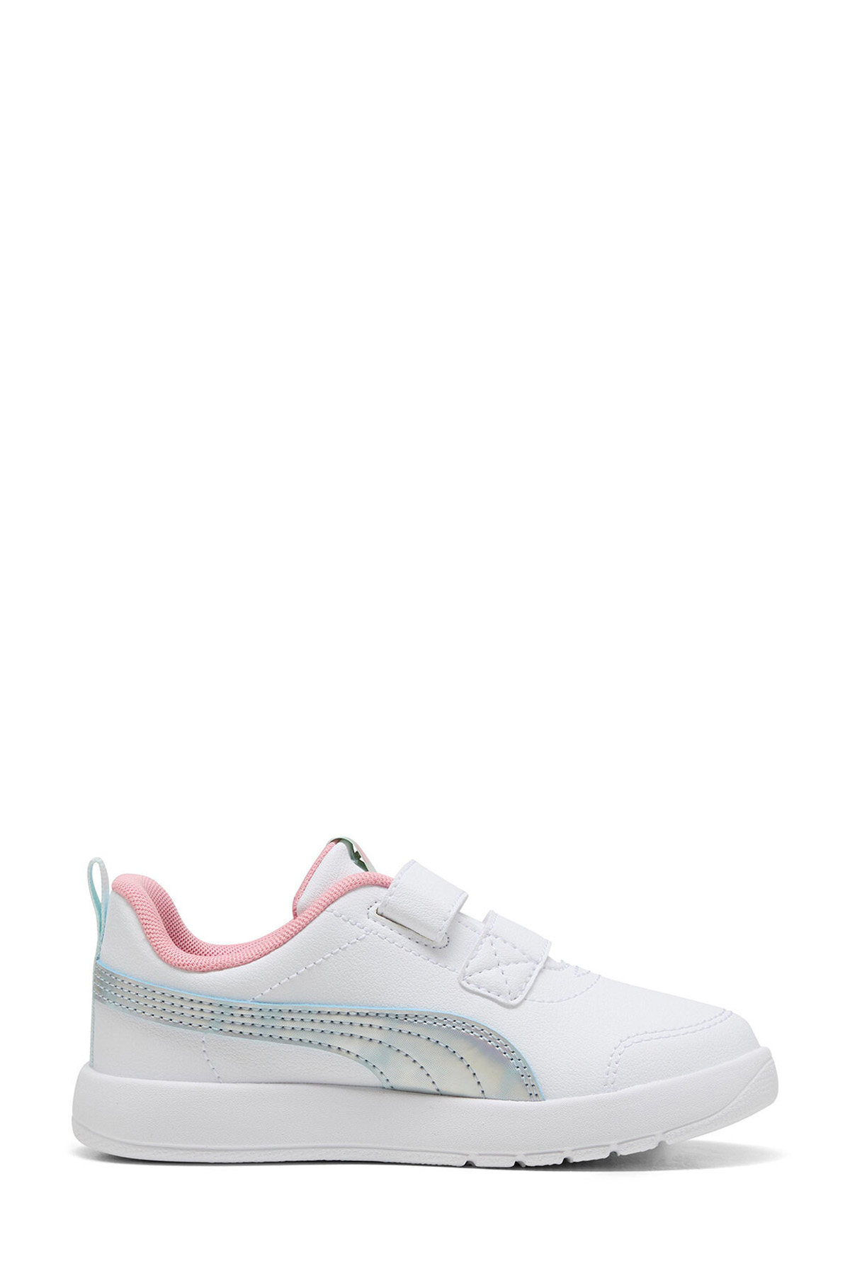 Puma Courtflex V3 Space Belle Beyaz Kız Çocuk Sneaker - Görsel 3
