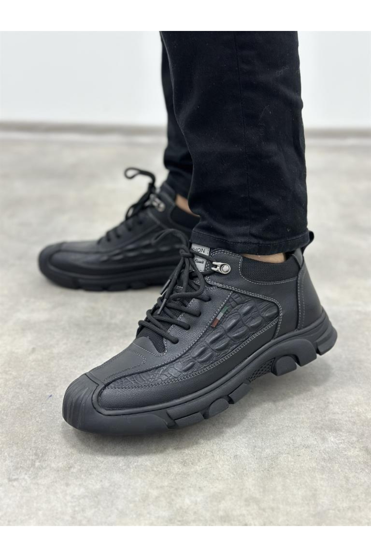 23K533 Erkek Sneaker Deri Bot - Görsel 2