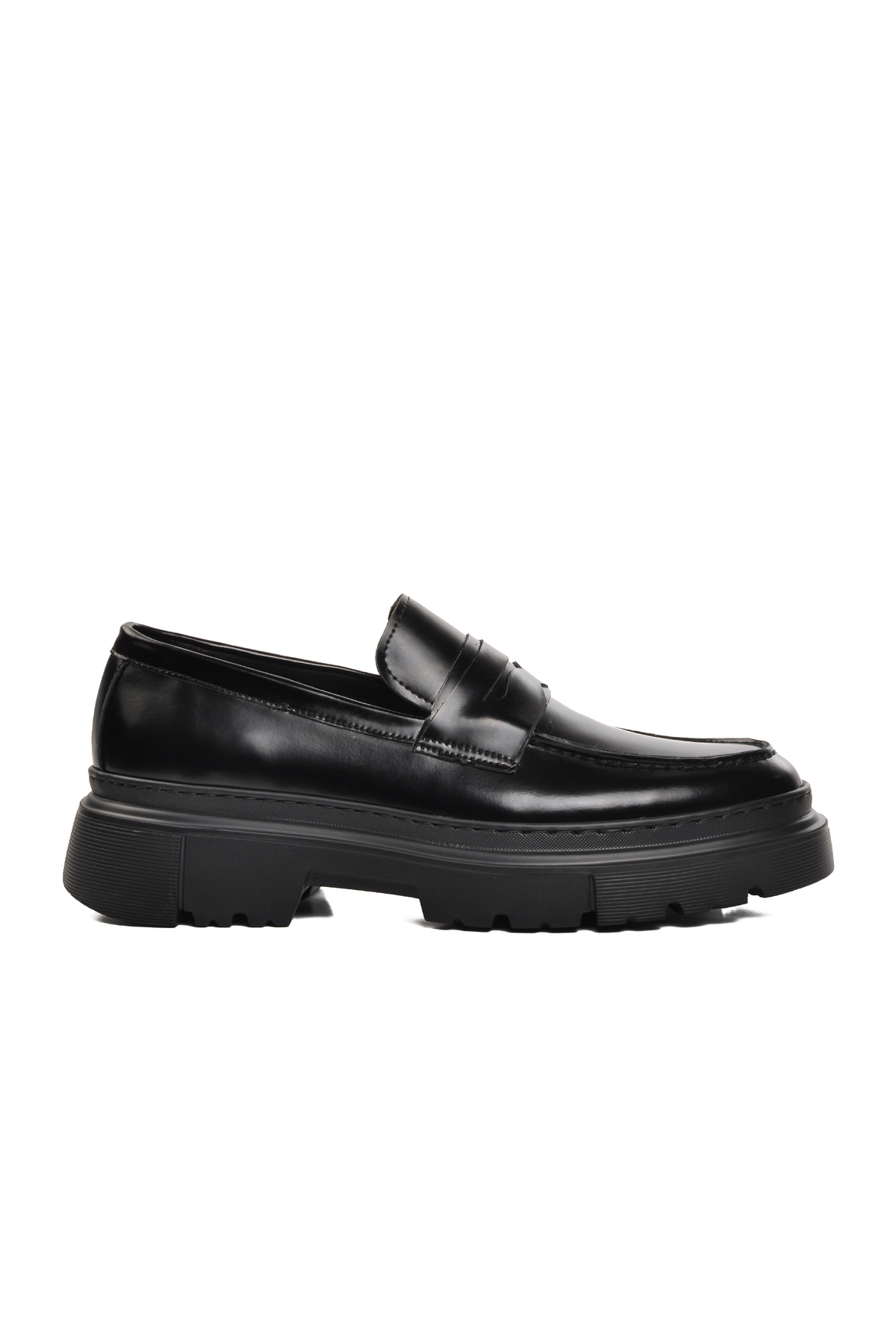 Aspor Siyah Geniş Kalıp Erkek Loafer Ayakkabı - Görsel 2