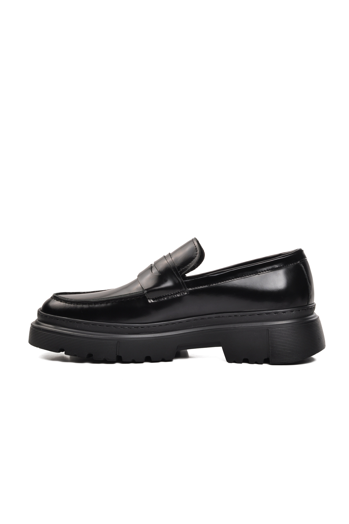 Aspor Siyah Geniş Kalıp Erkek Loafer Ayakkabı - Görsel 3