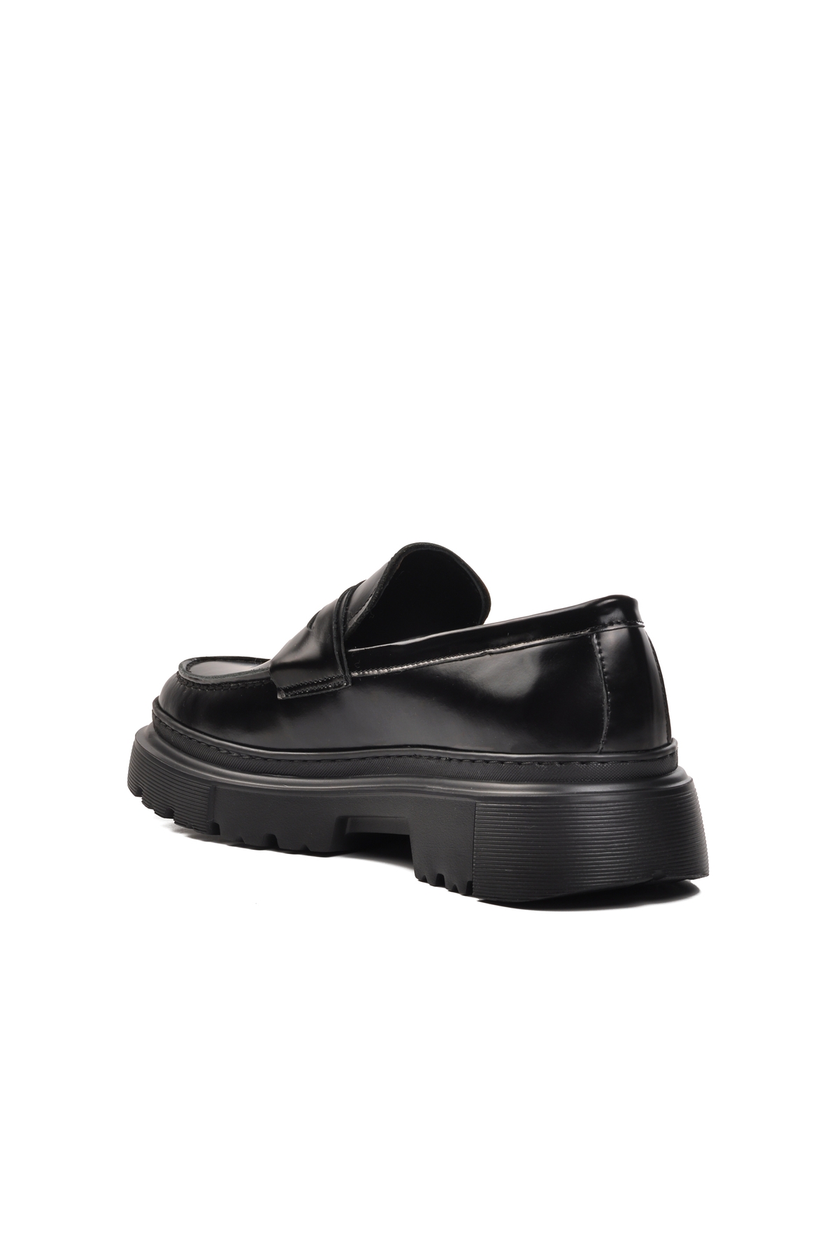 Aspor Siyah Geniş Kalıp Erkek Loafer Ayakkabı - Görsel 5