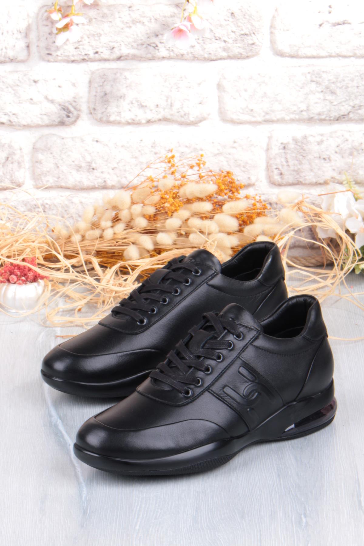 M337 Rahat Kauçuk Air Taban Taban Hakiki Deri Erkek Ayakkabı - Görsel 4