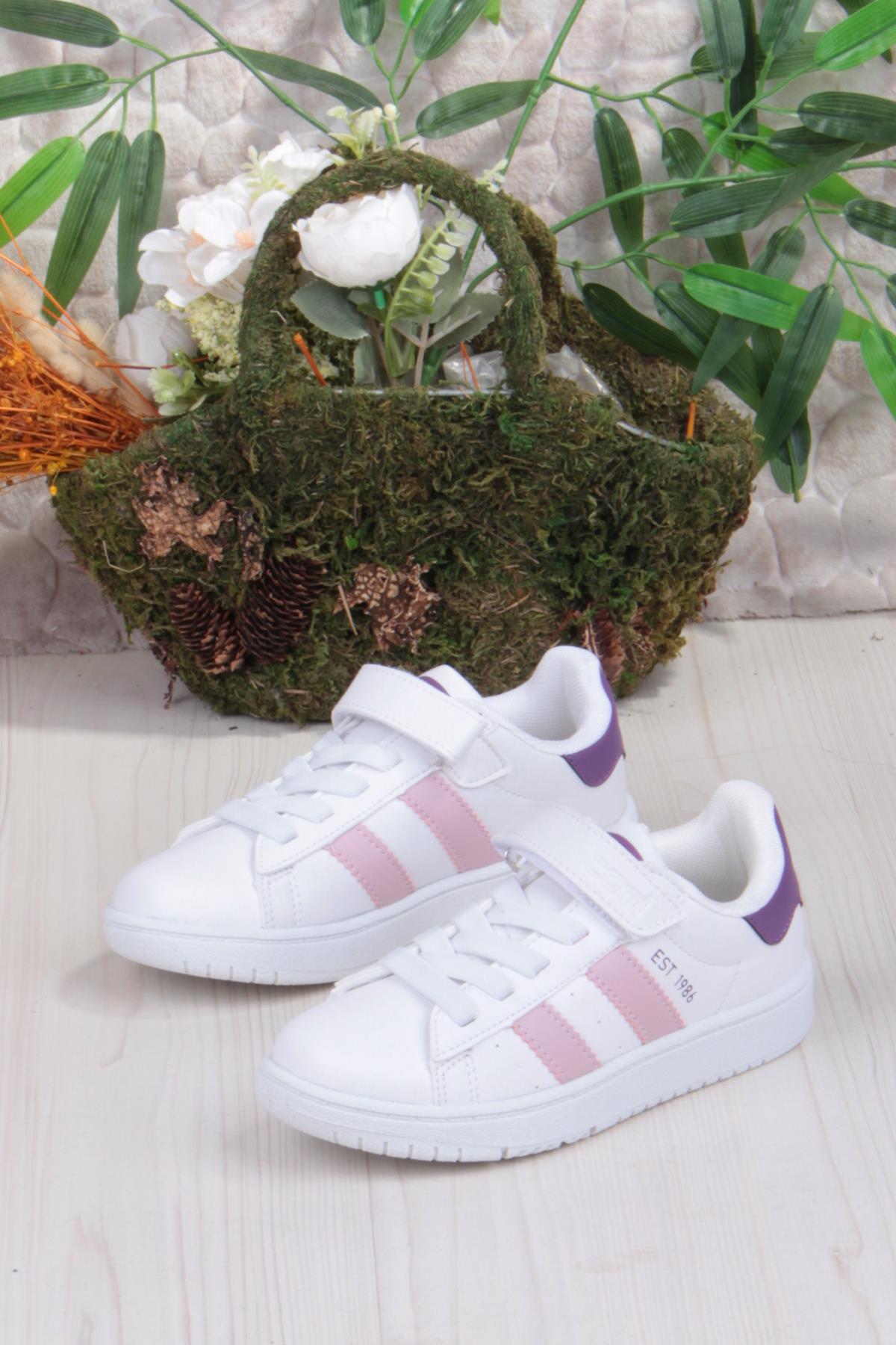 Cool Cooper Rahat Esnek Sneaker Kız Çocuk Spor Ayakkabı - Görsel 3