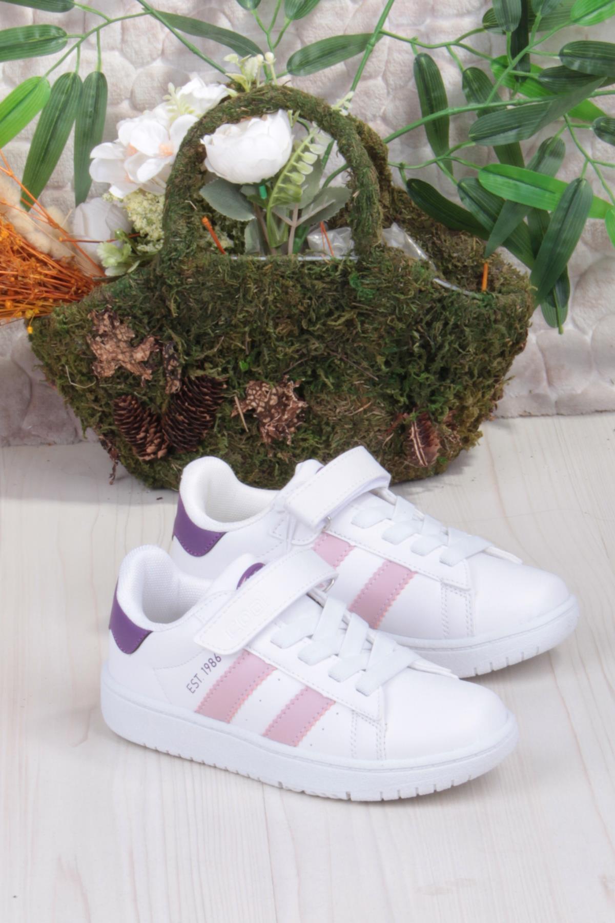 Cool Cooper Rahat Esnek Sneaker Kız Çocuk Spor Ayakkabı - Görsel 6