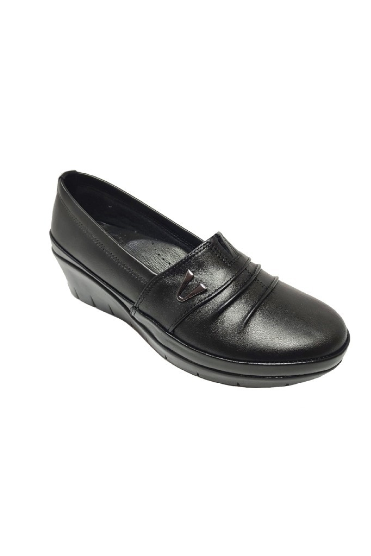 Scavia 244-25 Hakiki Deri Dolgu Topuk Anatomik Kadın Ayakkabı - Görsel 2