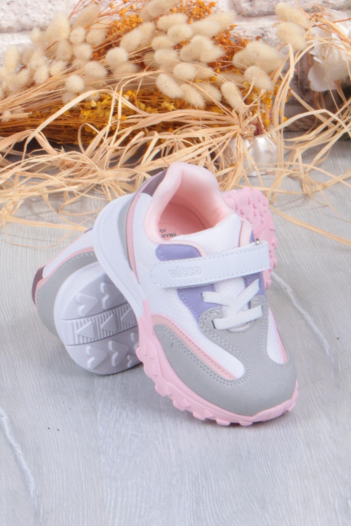 346.P25K.253 Surf Beyaz Rahat Kız Çocuk Ayakkabı - Görsel 5