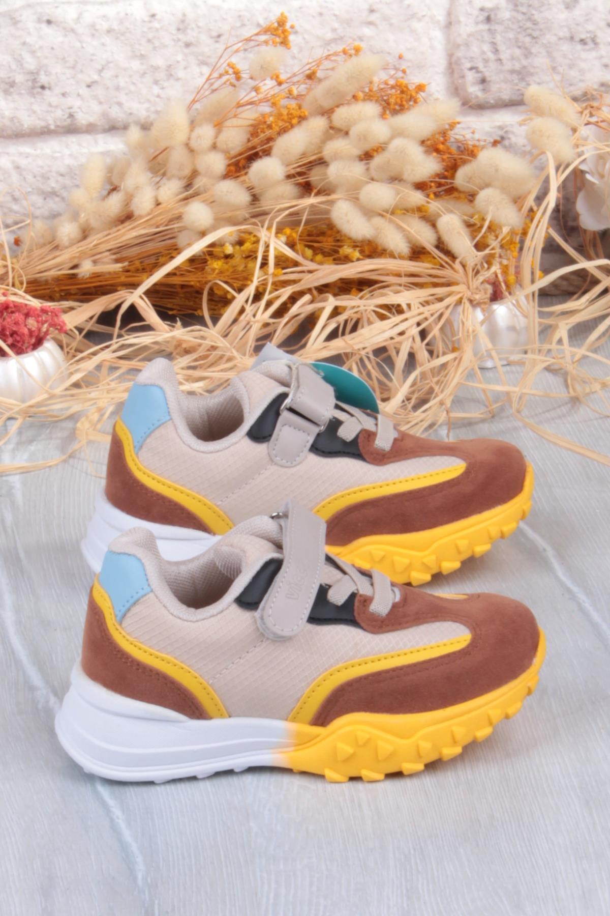 346.P25K.253 Surf Bej Rahat Erkek Çocuk Ayakkabı - Görsel 3