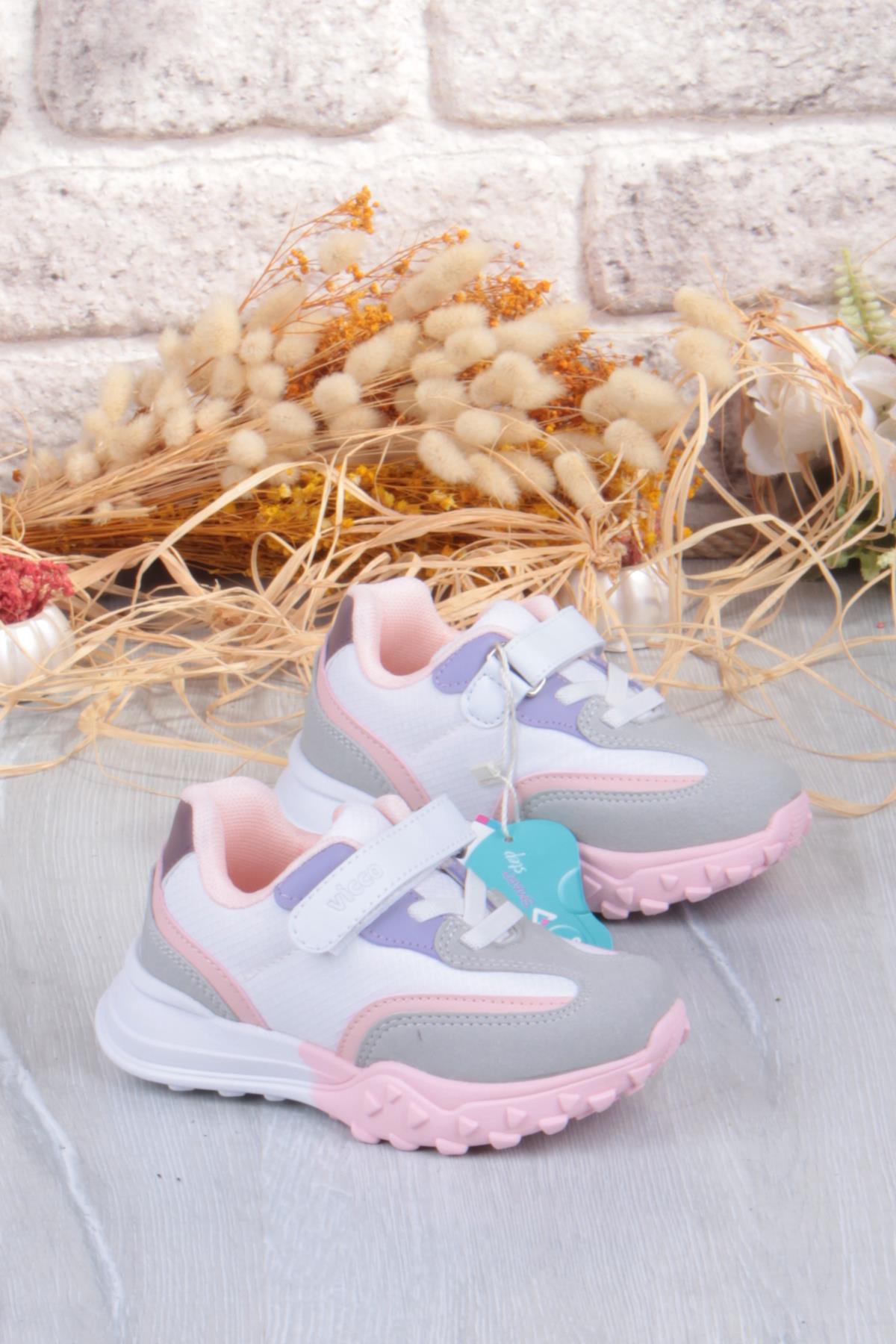 346.B25K.253 Surf Beyaz Rahat Kız Çocuk Ayakkabı - Görsel 2