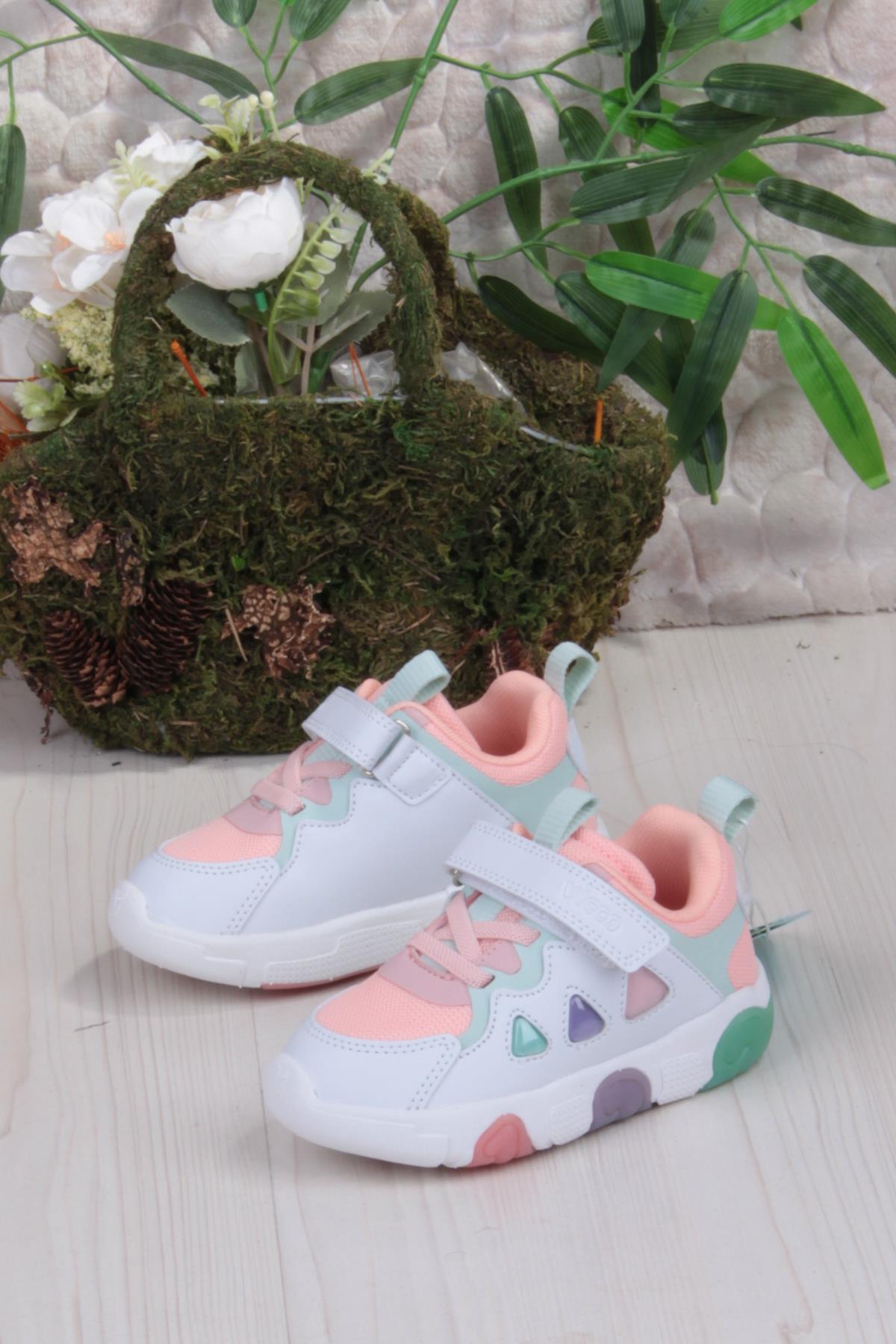346.P25K.209 Phonex Pudra Işıklı Kız Çocuk Ayakkabı - Görsel 4