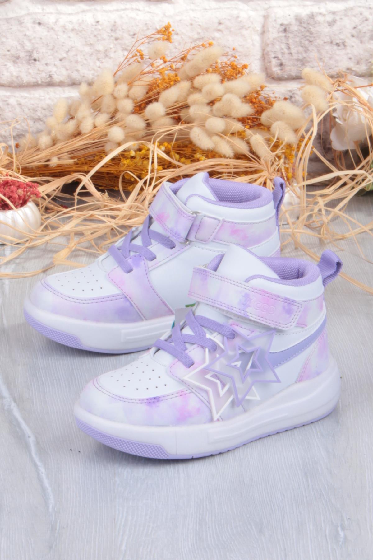 946.P25K.416 Yenni Lila Işıklı Kız Çocuk Bot - Görsel 4