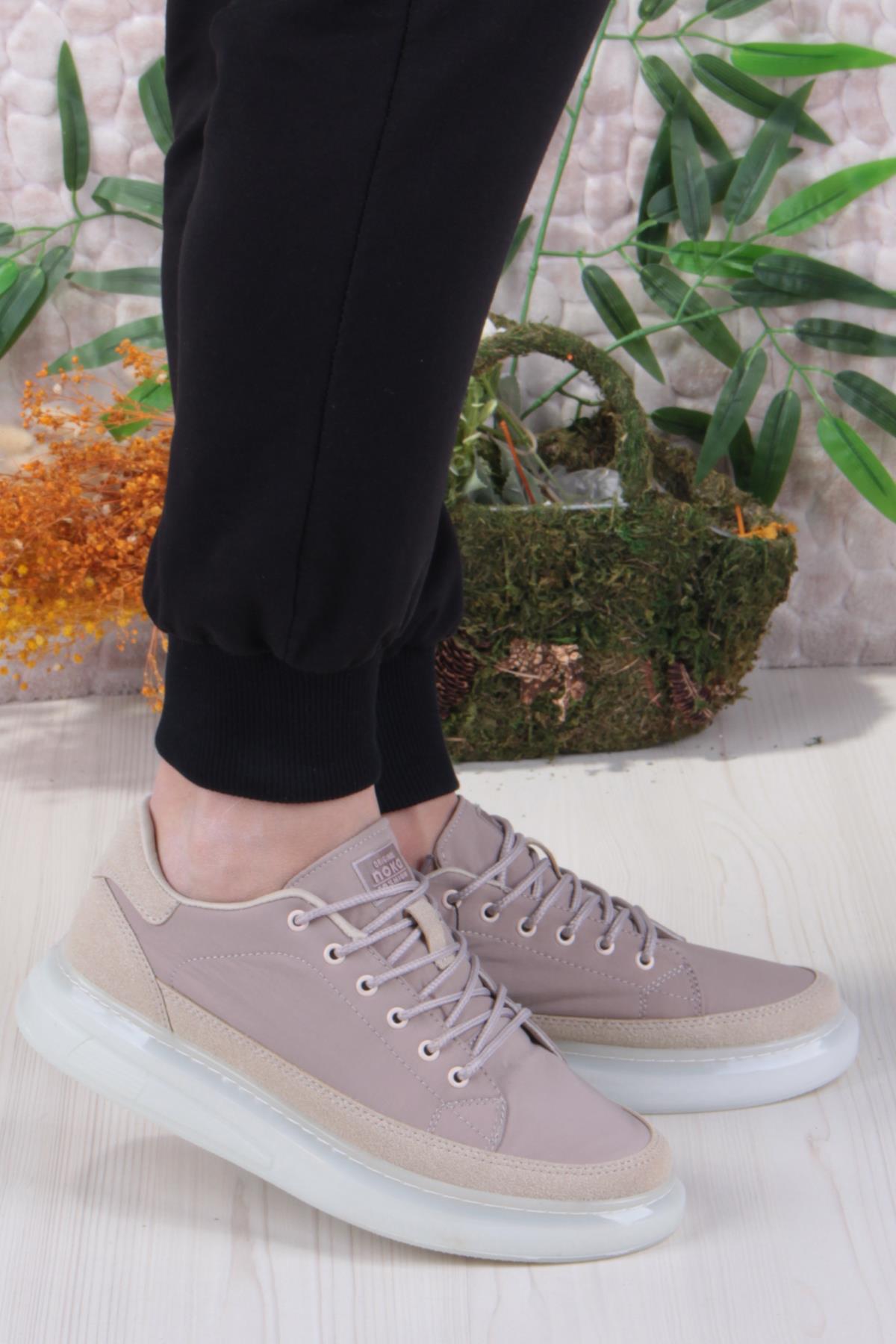 Noka Oleon Rahat Memory Foam İç Taban Keten Sneaker Erkek Ayakkabı - Görsel 2