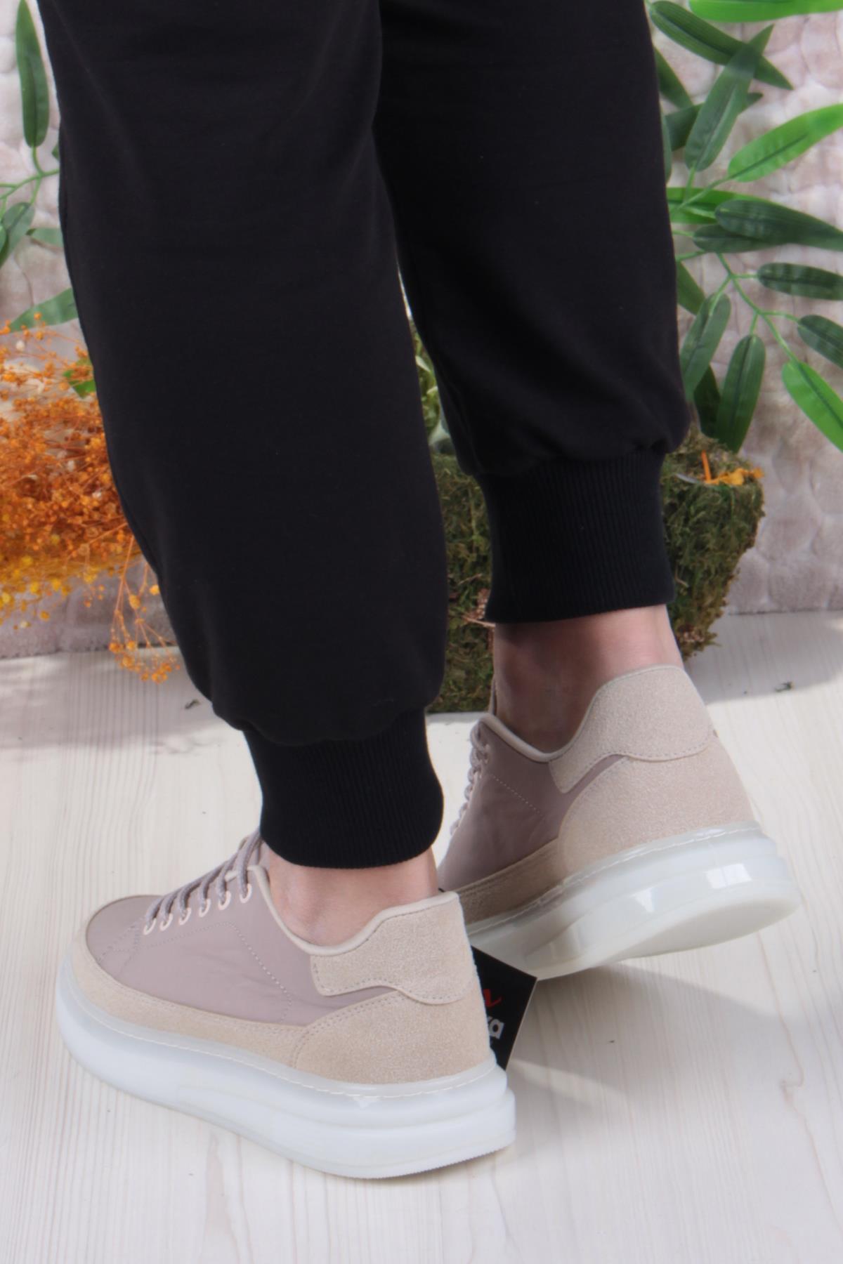 Noka Oleon Rahat Memory Foam İç Taban Keten Sneaker Erkek Ayakkabı - Görsel 5