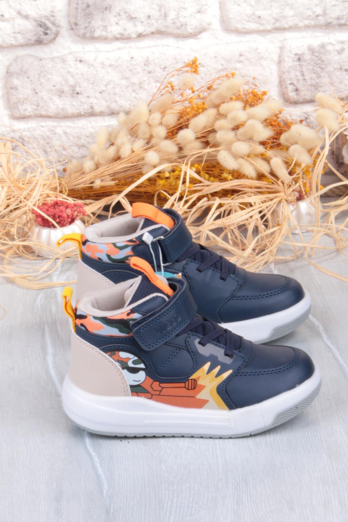 946.B25K.435 Dragus Lacivert Işıklı Erkek Çocuk Bot - Görsel 3