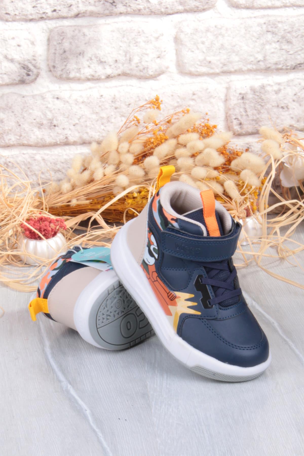 946.B25K.435 Dragus Lacivert Işıklı Erkek Çocuk Bot - Görsel 5