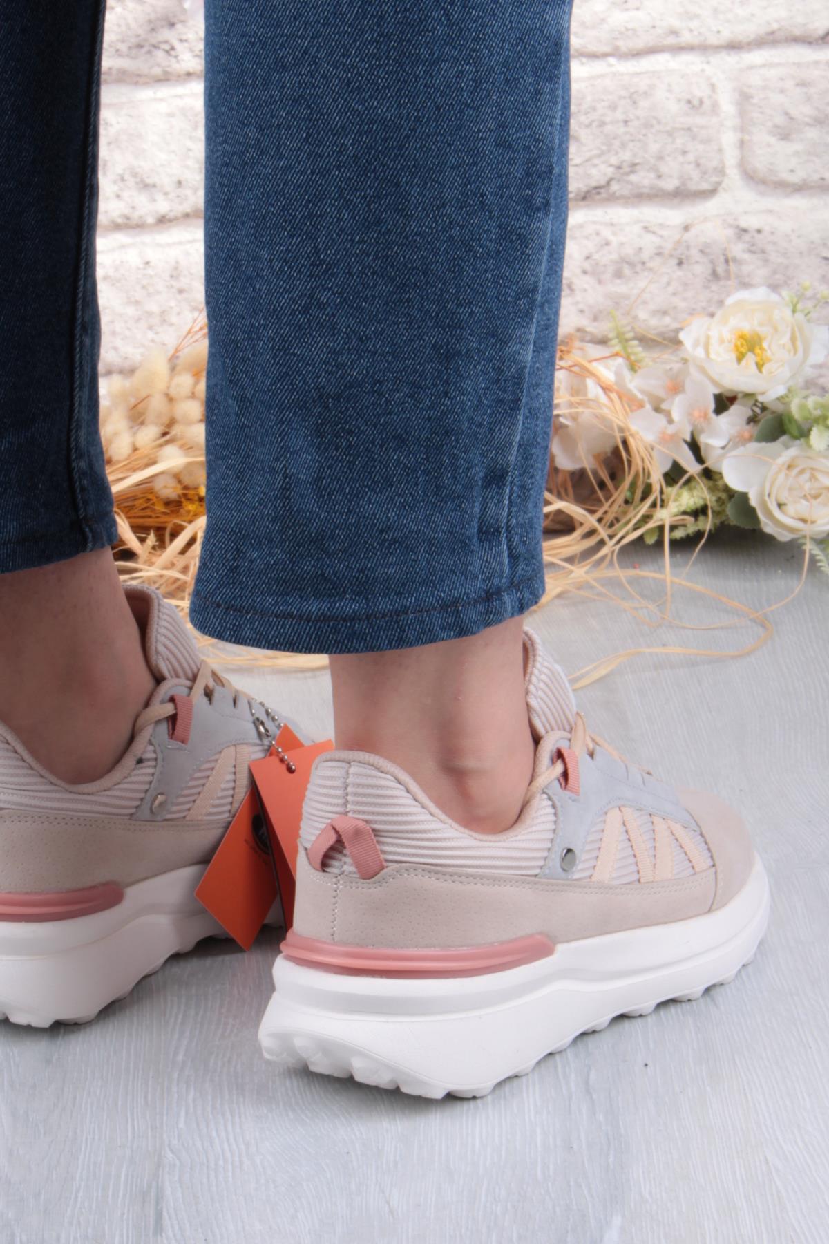 252-6054 Rahat Hafif Orijinal Ürün Kadın Spor Ayakkabı - Görsel 5