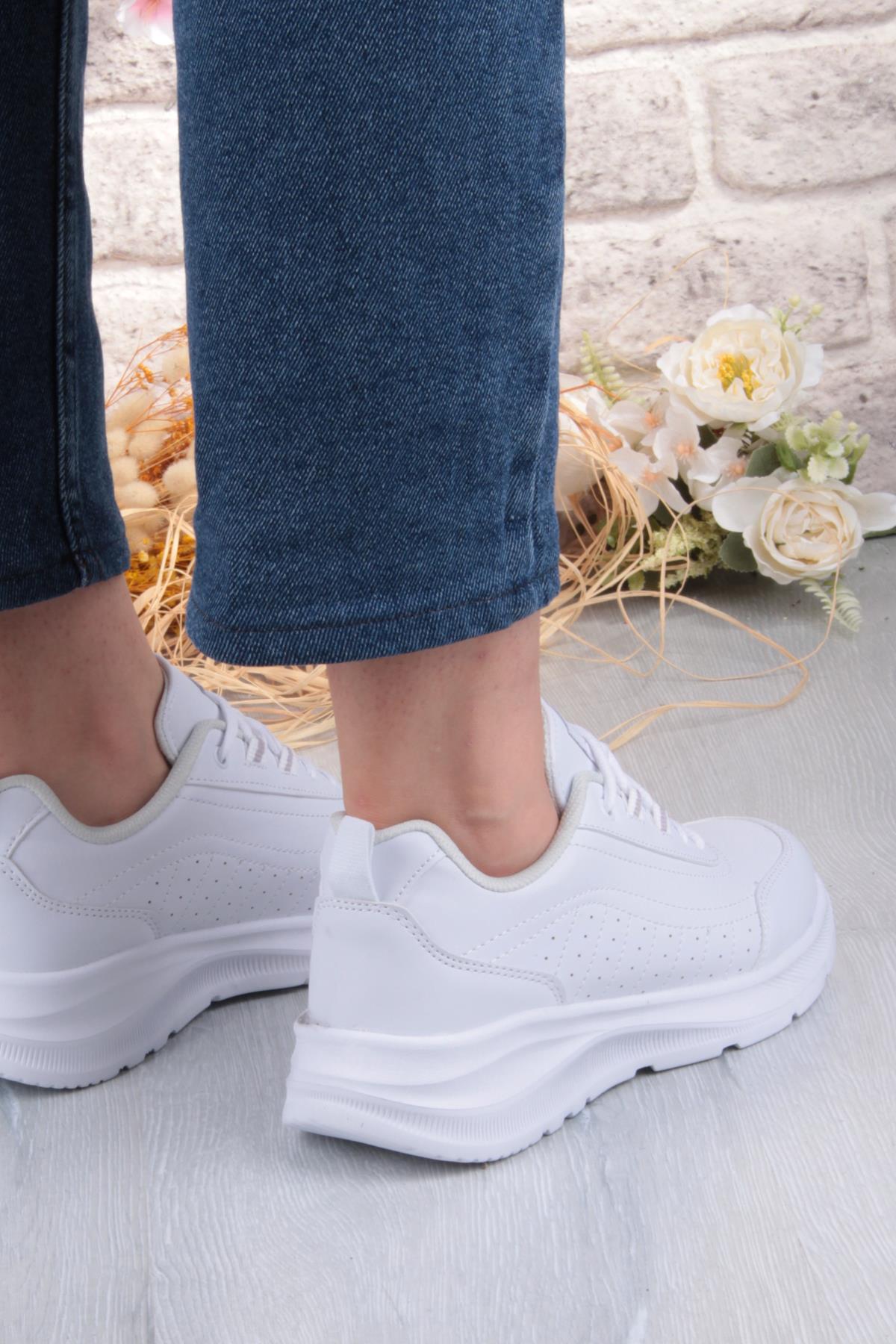 252 6065 Rahat Hafif Orjinal Ürün Kadın Spor Ayakkabı - Görsel 5