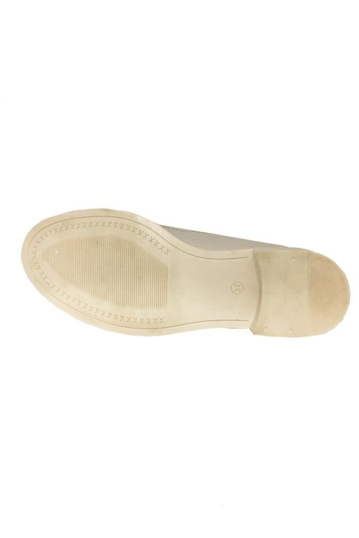 Shoes 233 Deri Trend Fashion Taşlı Kadın Babet - Görsel 4