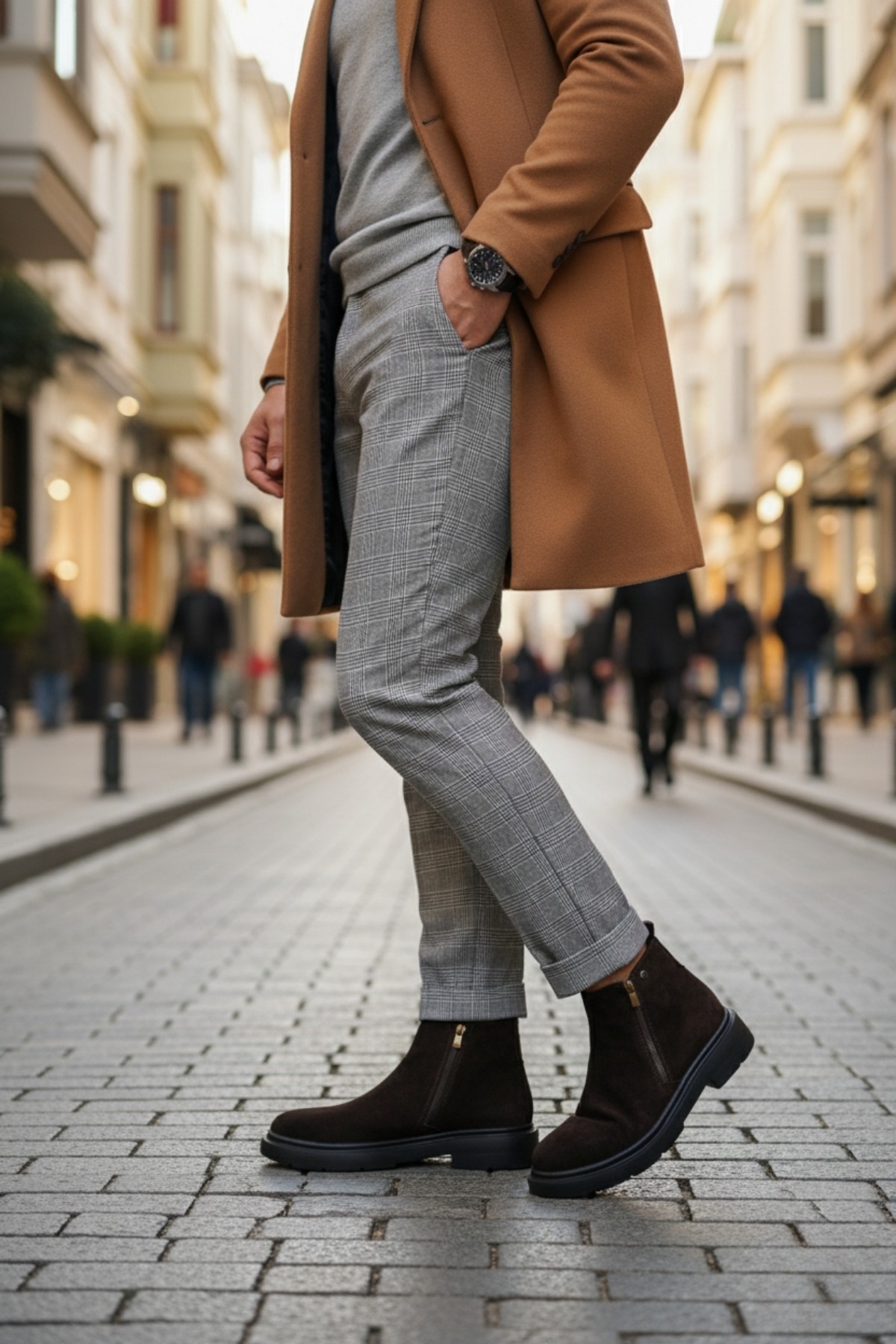 ASTRA Hakiki Deri Çift Fermuarlı Erkek Casual Kışlık Bot - Görsel 9