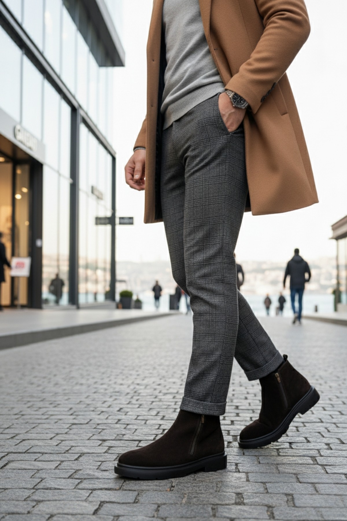 ASTRA Hakiki Deri Çift Fermuarlı Erkek Casual Kışlık Bot - Görsel 10