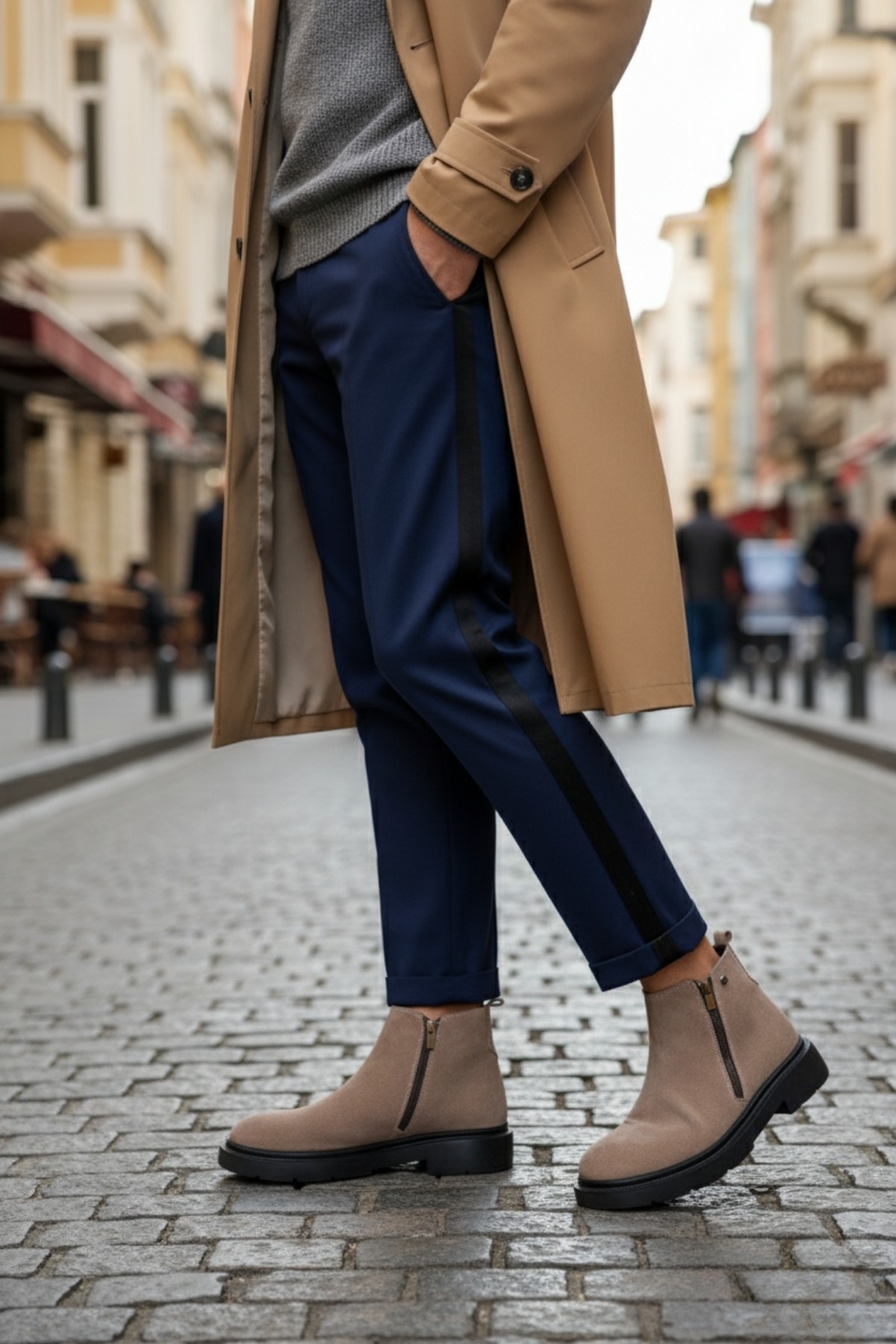 ASTRA Hakiki Deri Çift Fermuarlı Erkek Casual Kışlık Bot - Görsel 6