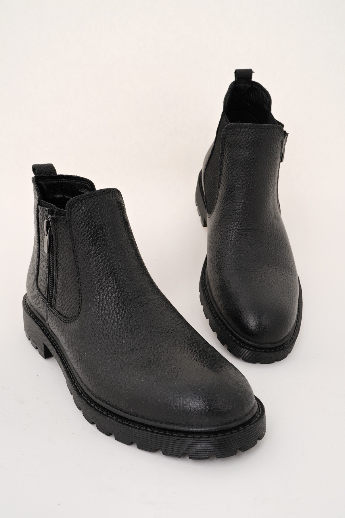 LUXOR Hakiki Deri Fermuarlı Erkek Kışlık Bot - Görsel 7