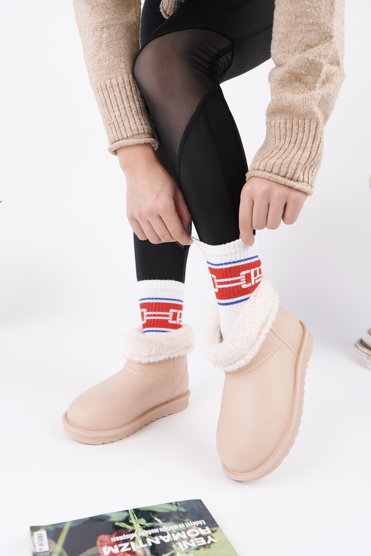 FROSTY Kadın Kürklü Yağmur Ve Kar Botu - Görsel 2