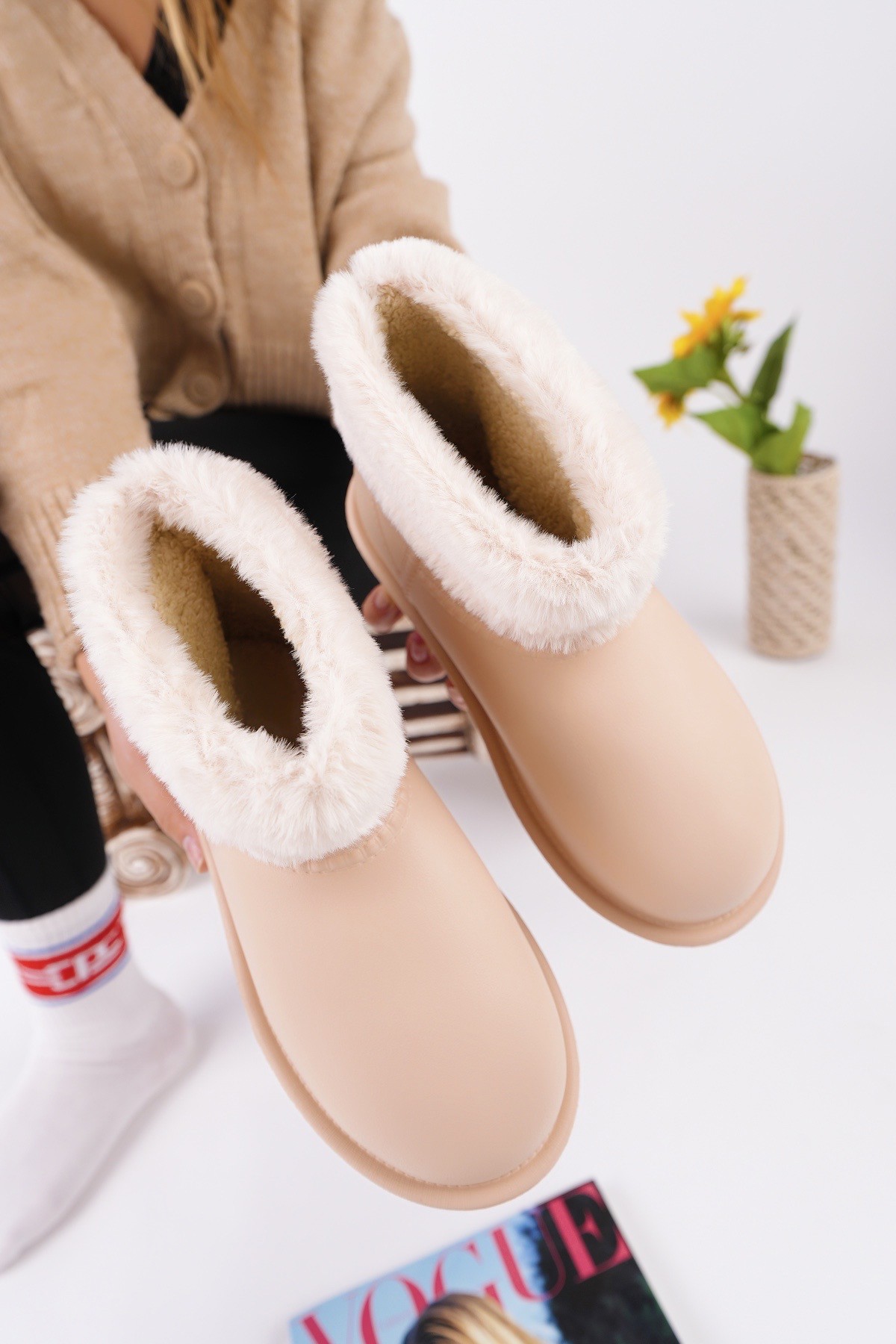 FROSTY Kadın Kürklü Yağmur Ve Kar Botu - Görsel 3