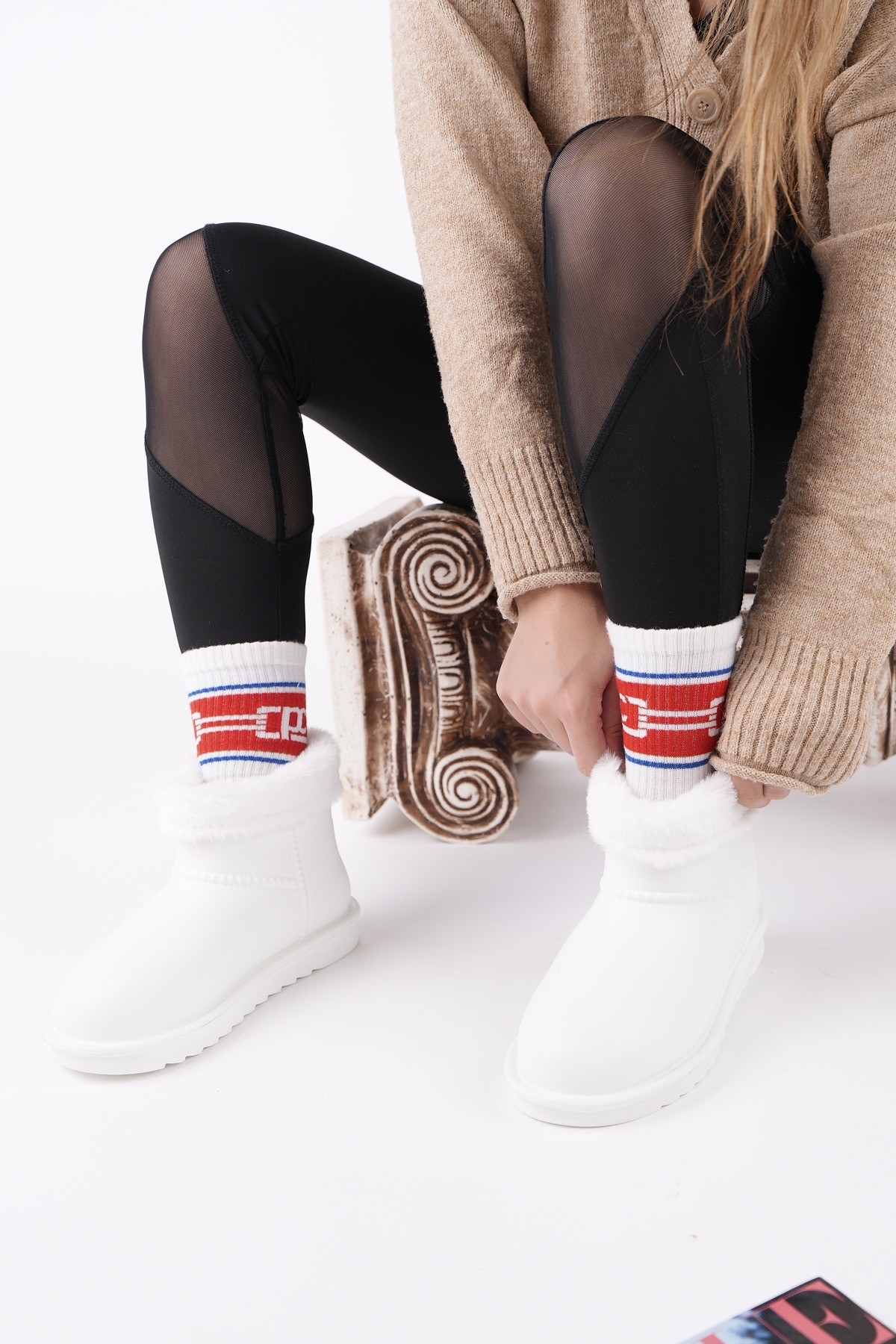 FROSTY Kadın Kürklü Yağmur Ve Kar Botu - Görsel 2