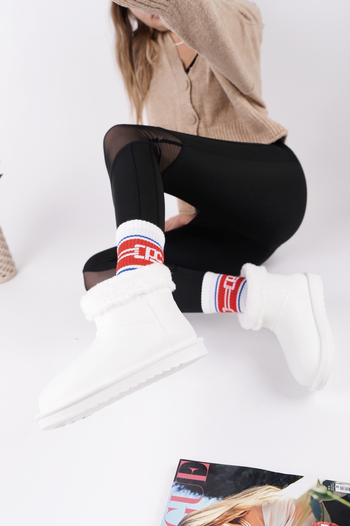 FROSTY Kadın Kürklü Yağmur Ve Kar Botu - Görsel 4