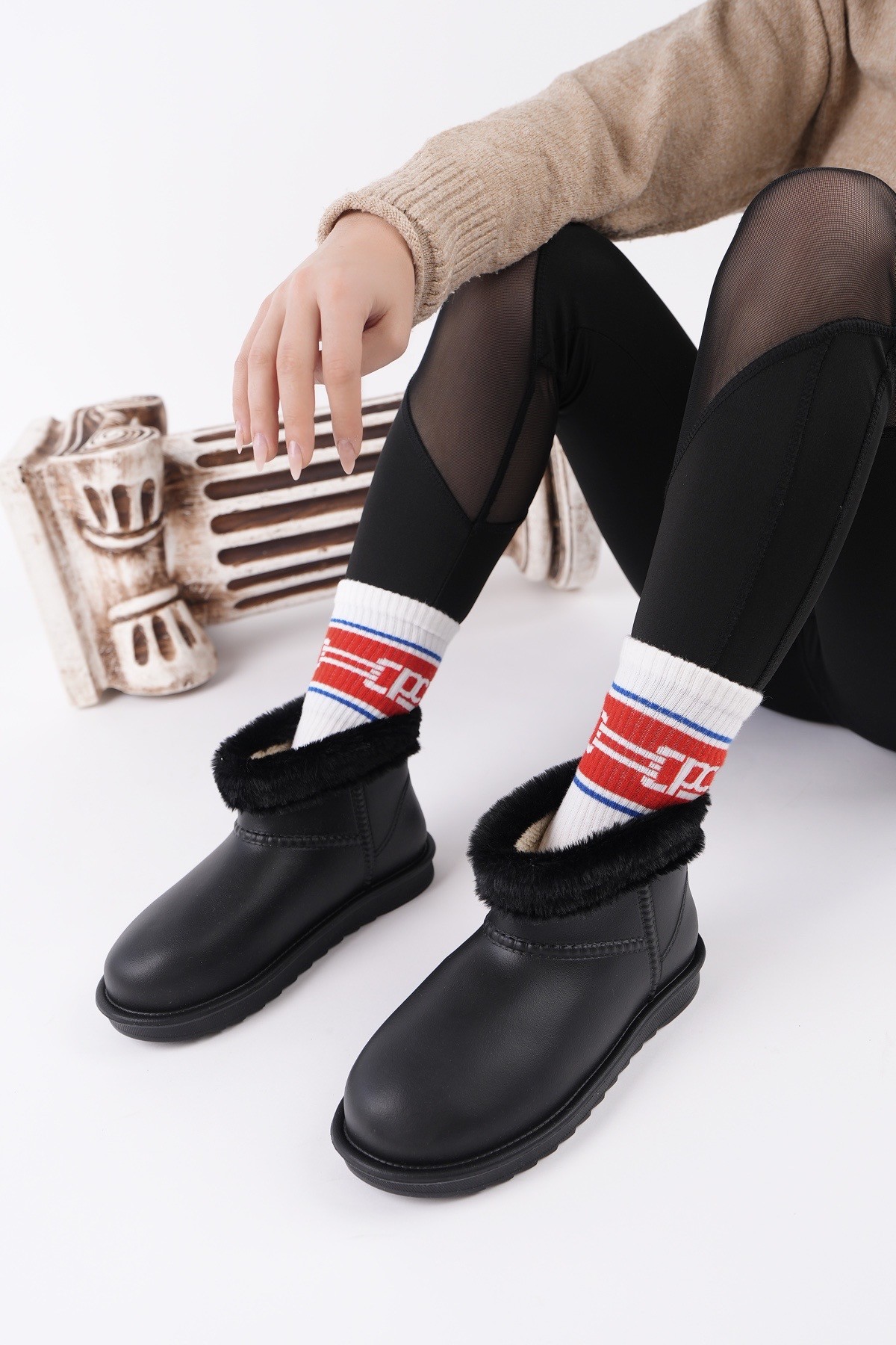 FROSTY Kadın Kürklü Yağmur Ve Kar Botu - Görsel 3