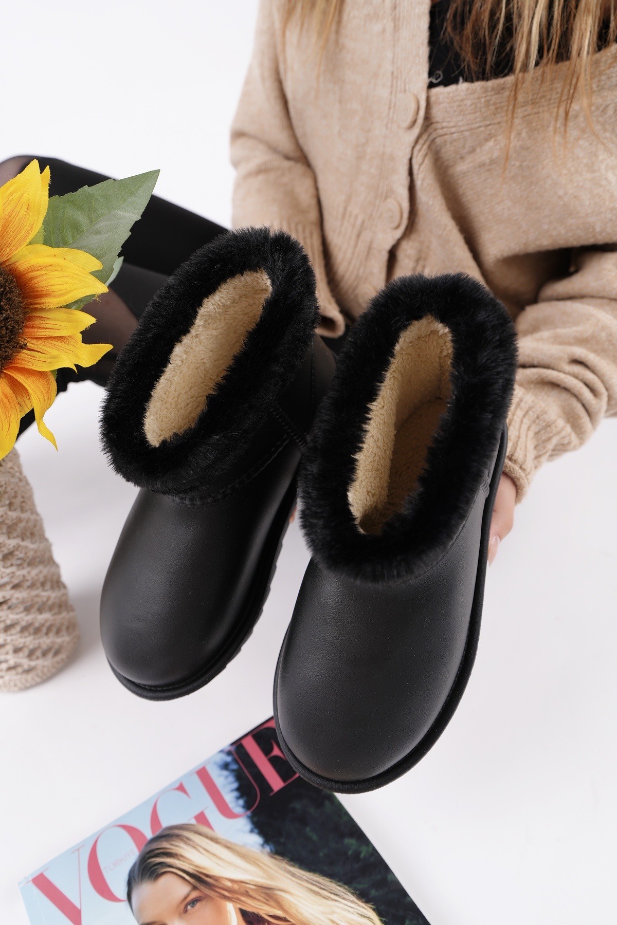 FROSTY Kadın Kürklü Yağmur Ve Kar Botu - Görsel 5