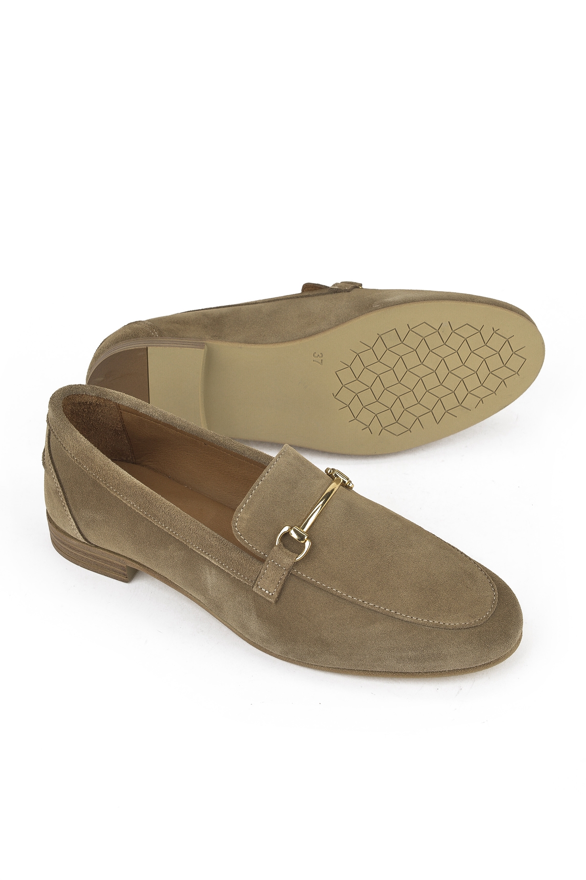 Hakiki Deri Kadın Ayakkabı 1511033Z4830832 Vizon - Görsel 5