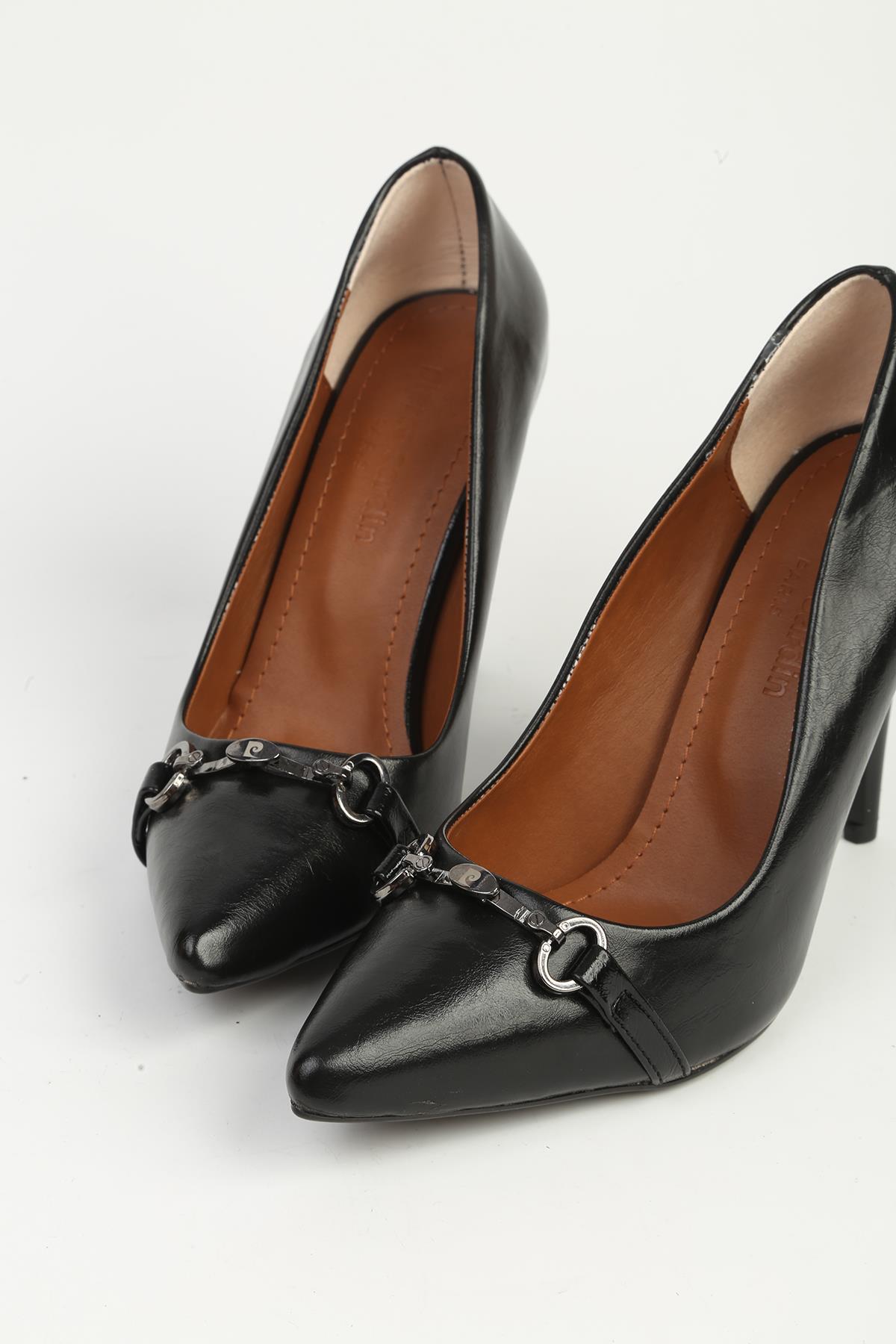 Siyah Topuklu Ayakkabı PC-55127 - Görsel 3