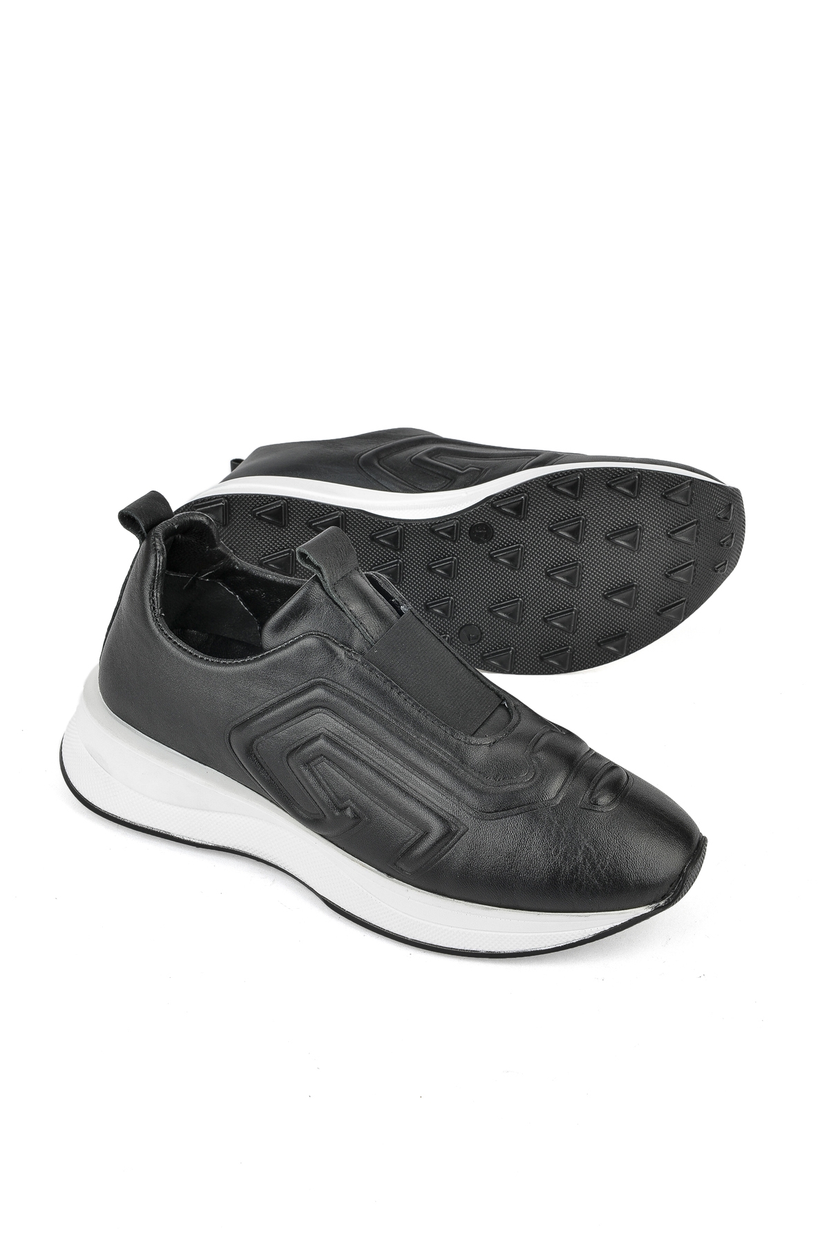 Kadın Hakiki Deri Sneaker 1531050Z26802480PK Siyah - Görsel 5