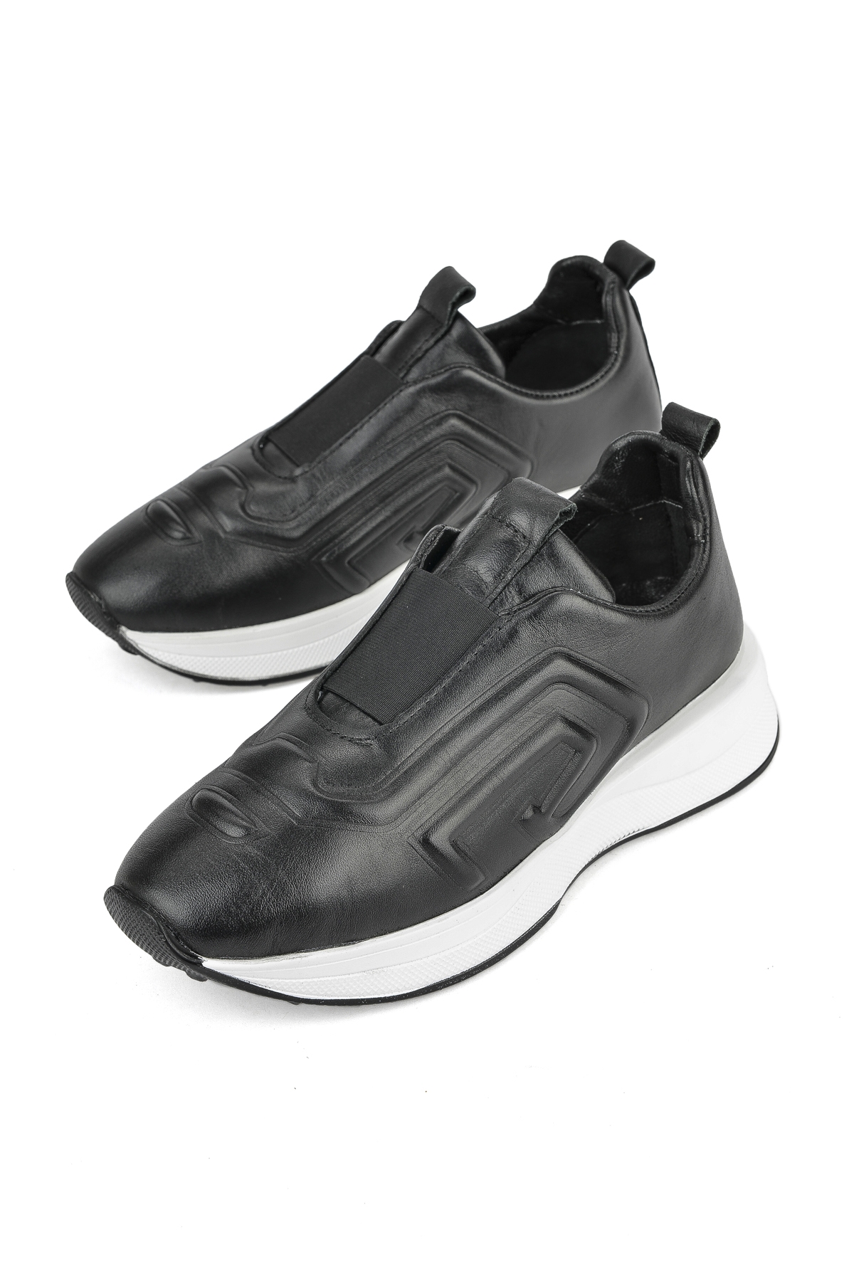 Kadın Hakiki Deri Sneaker 1531050Z26802480PK Siyah - Görsel 6