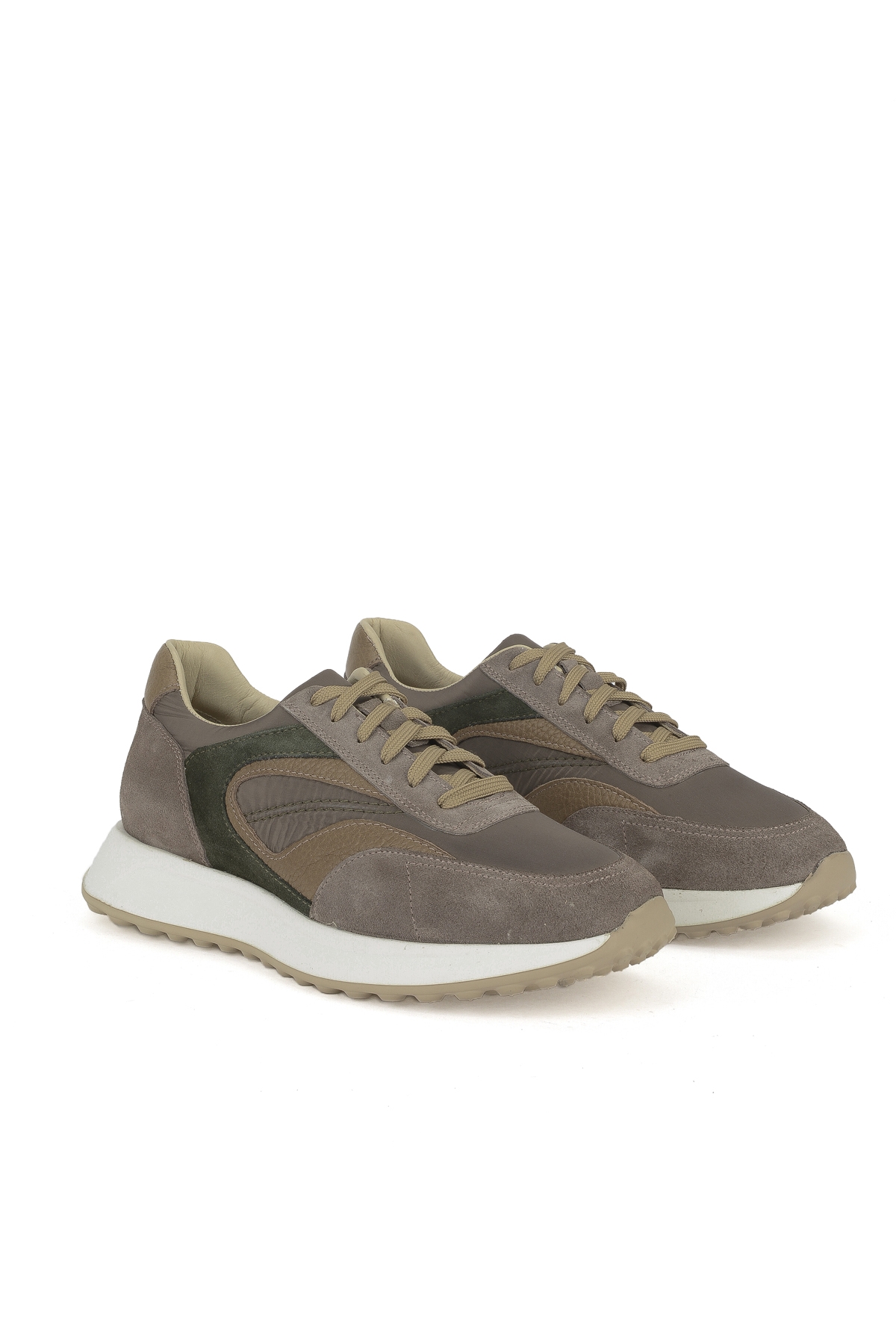 Erkek Hakiki Deri Sneaker 1531026Z313 Taupe - Görsel 3