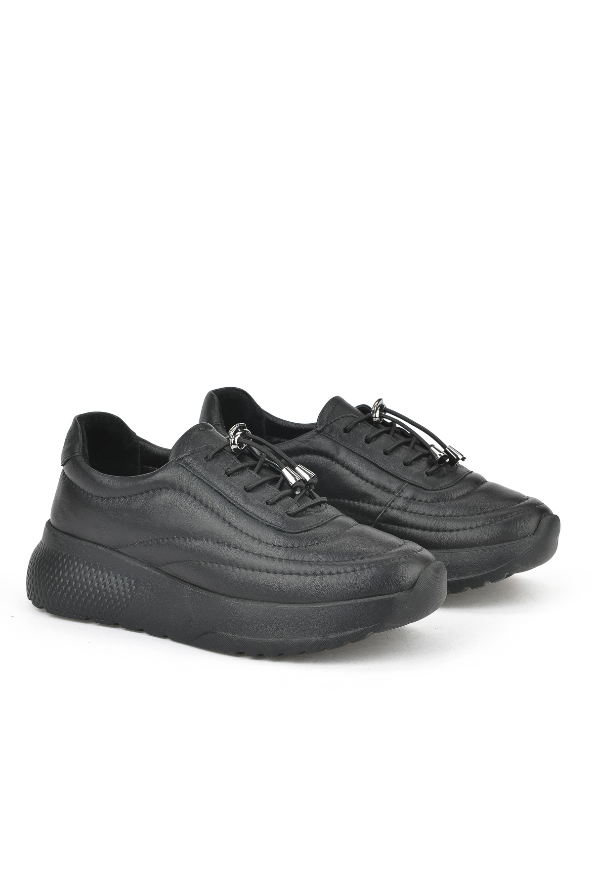 Kadın Hakiki Deri Sneaker 1531050Z2650F100K Siyah - Görsel 3