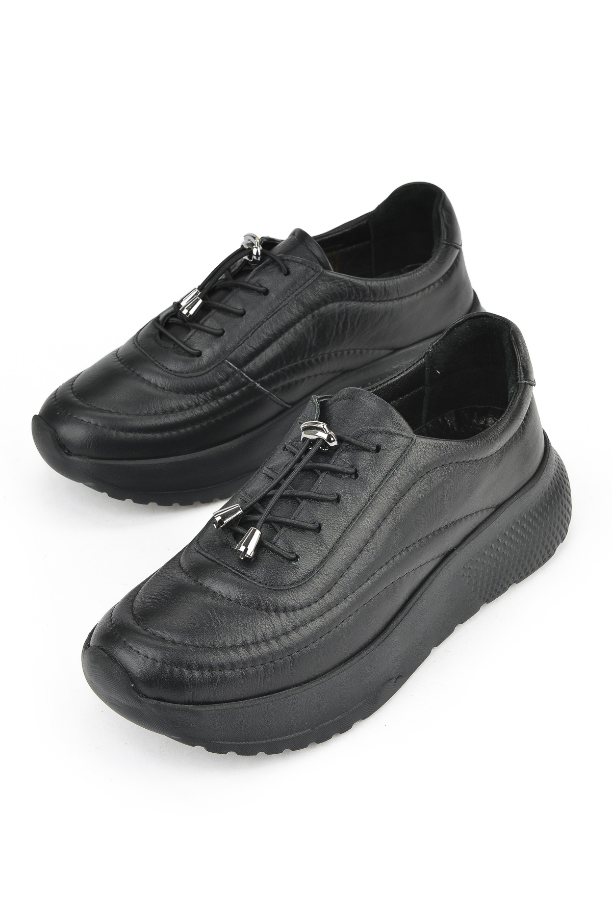 Kadın Hakiki Deri Sneaker 1531050Z2650F100K Siyah - Görsel 6