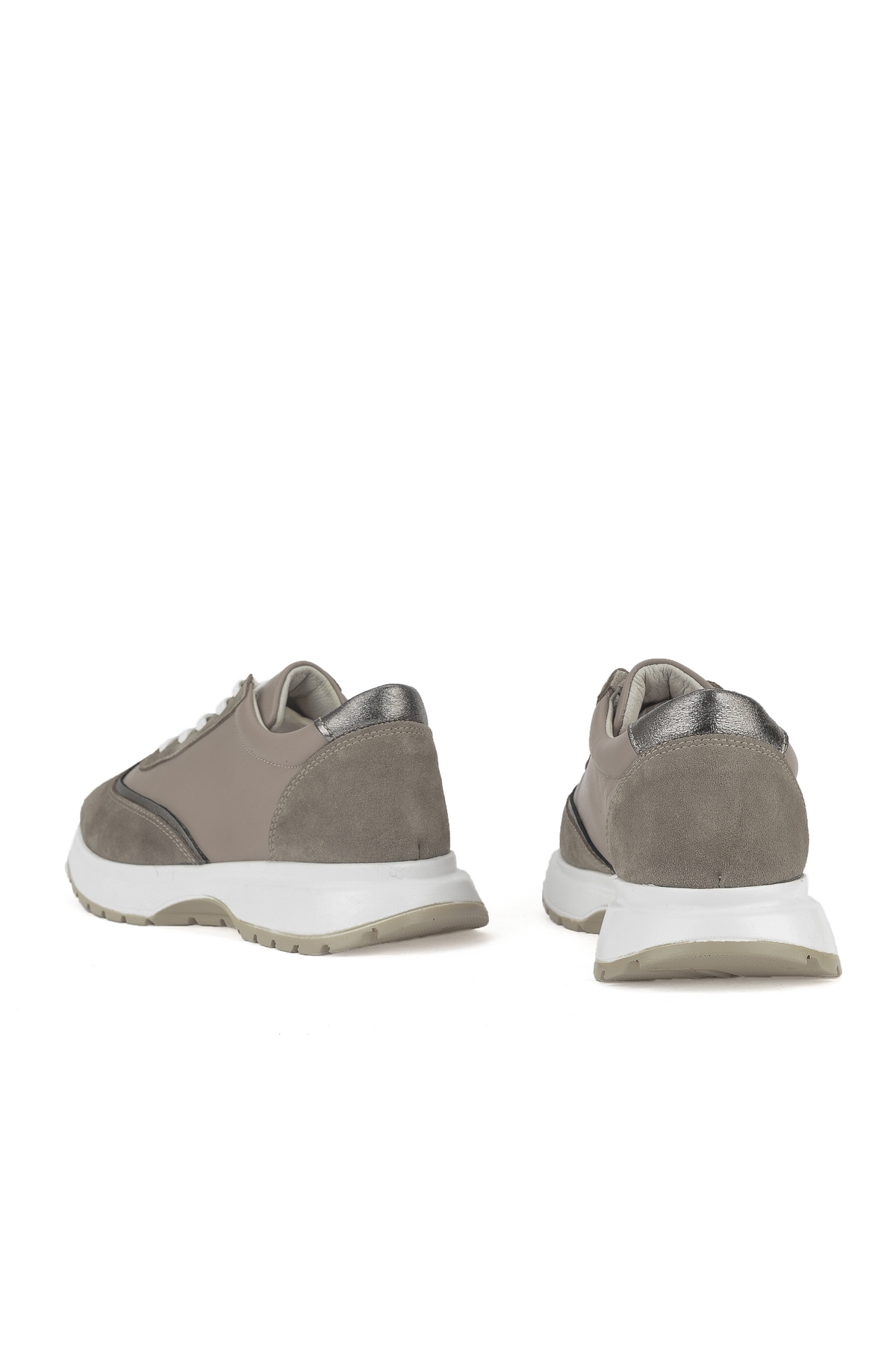 Kadın Hakiki Deri Sneaker 1531050Z26501005K Vizon - Görsel 4