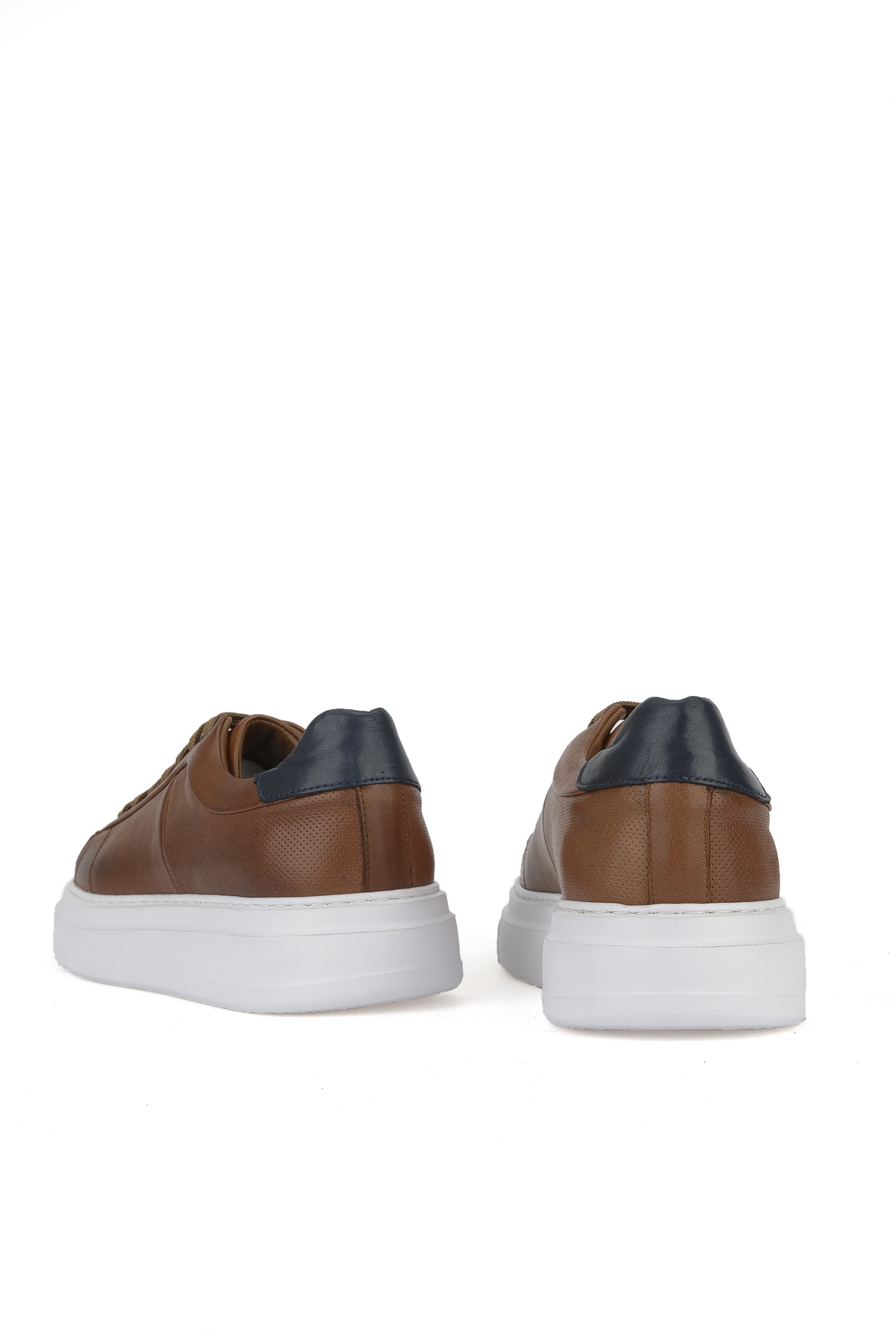 Erkek Hakiki Deri Sneaker 1531026ZH12 Taba - Görsel 4