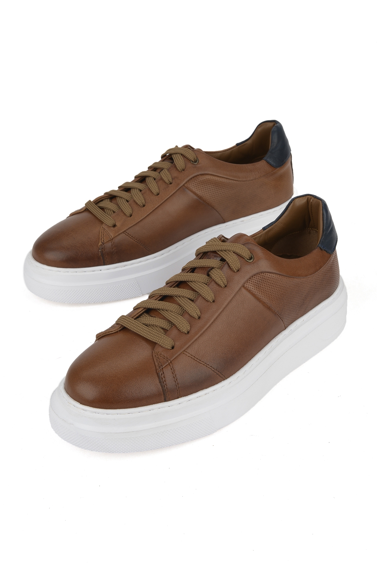 Erkek Hakiki Deri Sneaker 1531026ZH12 Taba - Görsel 6